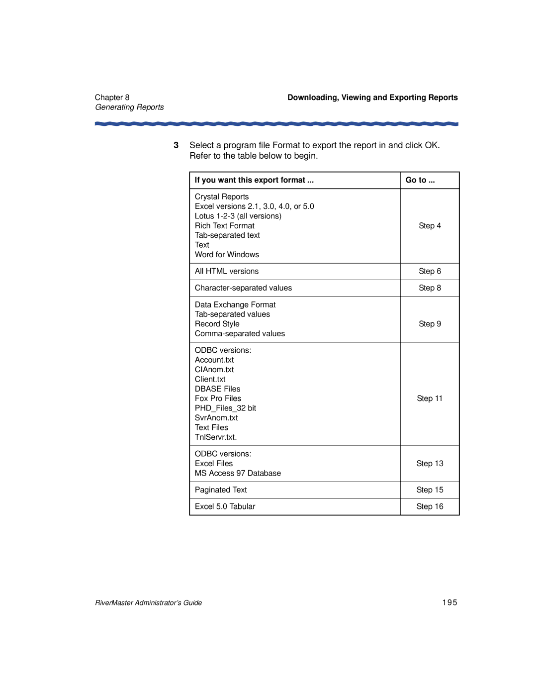 Enterasys Networks Network Card manual If you want this export format Go to, 195 