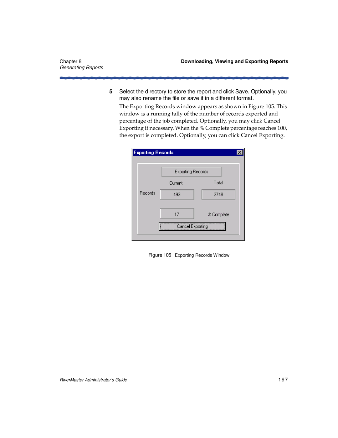 Enterasys Networks Network Card manual Exporting Records Window, 197 