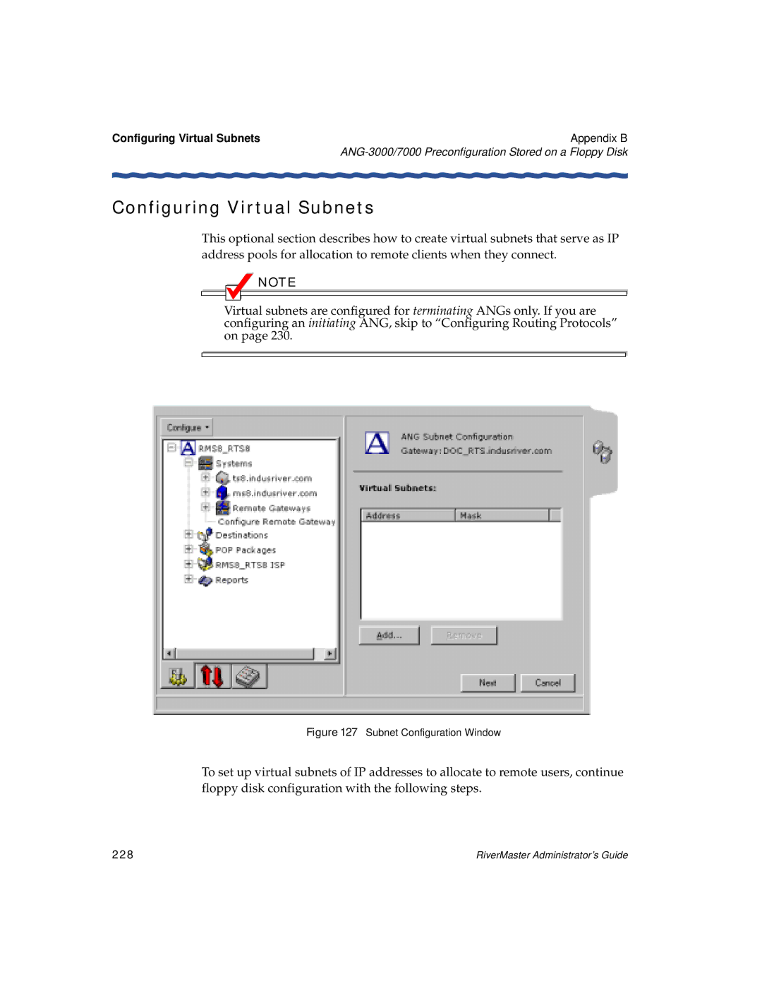 Enterasys Networks Network Card manual Configuring Virtual Subnets, 228 