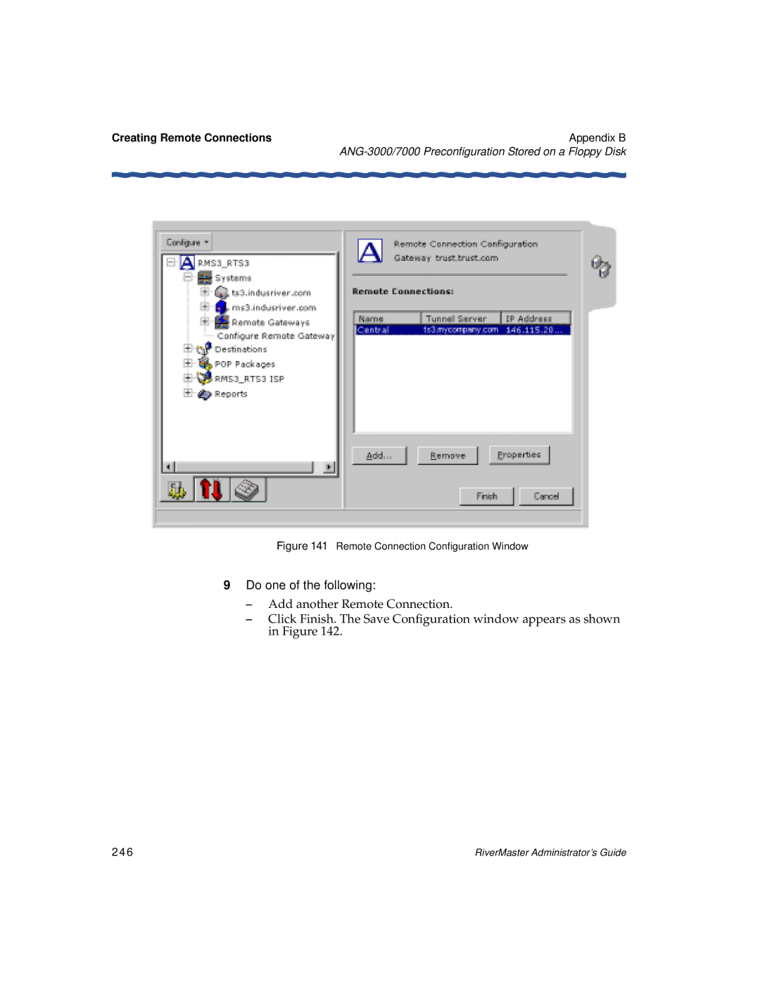 Enterasys Networks Network Card manual Remote Connection Configuration Window, 246 