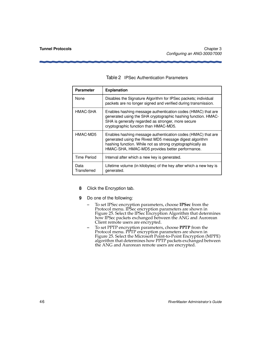 Enterasys Networks Network Card manual Click the Encryption tab Do one of the following, Parameter Explanation 