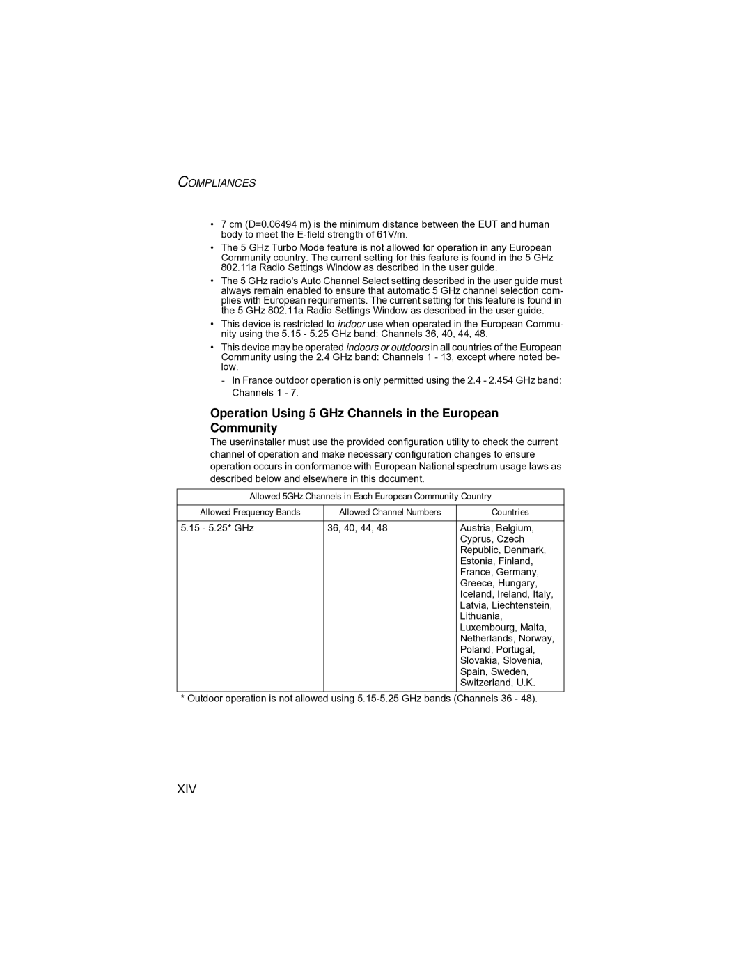 Enterasys Networks RBT-1002C-EU, RBT-1002-EU manual Xiv 