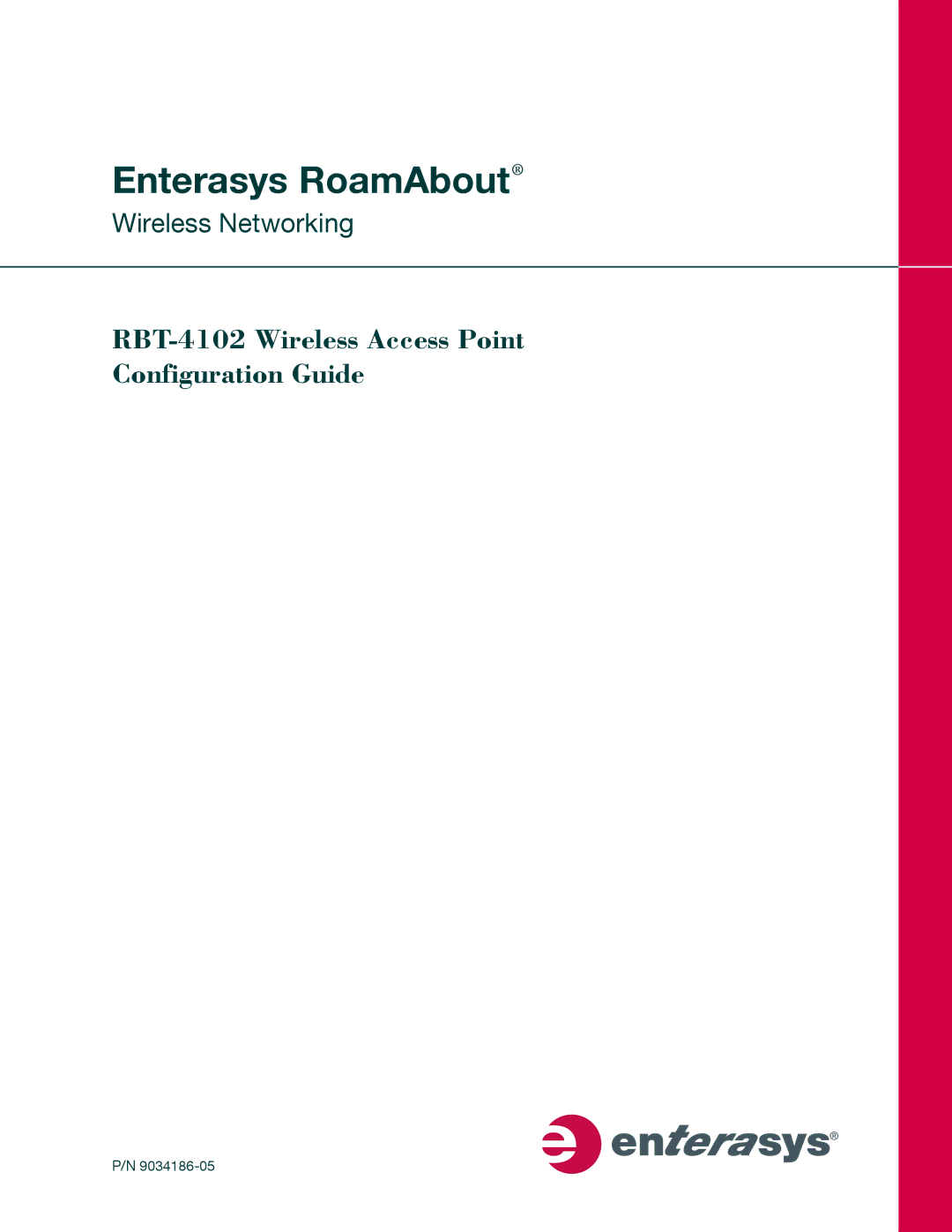 Enterasys Networks RBT-4102 manual Enterasys RoamAbout 