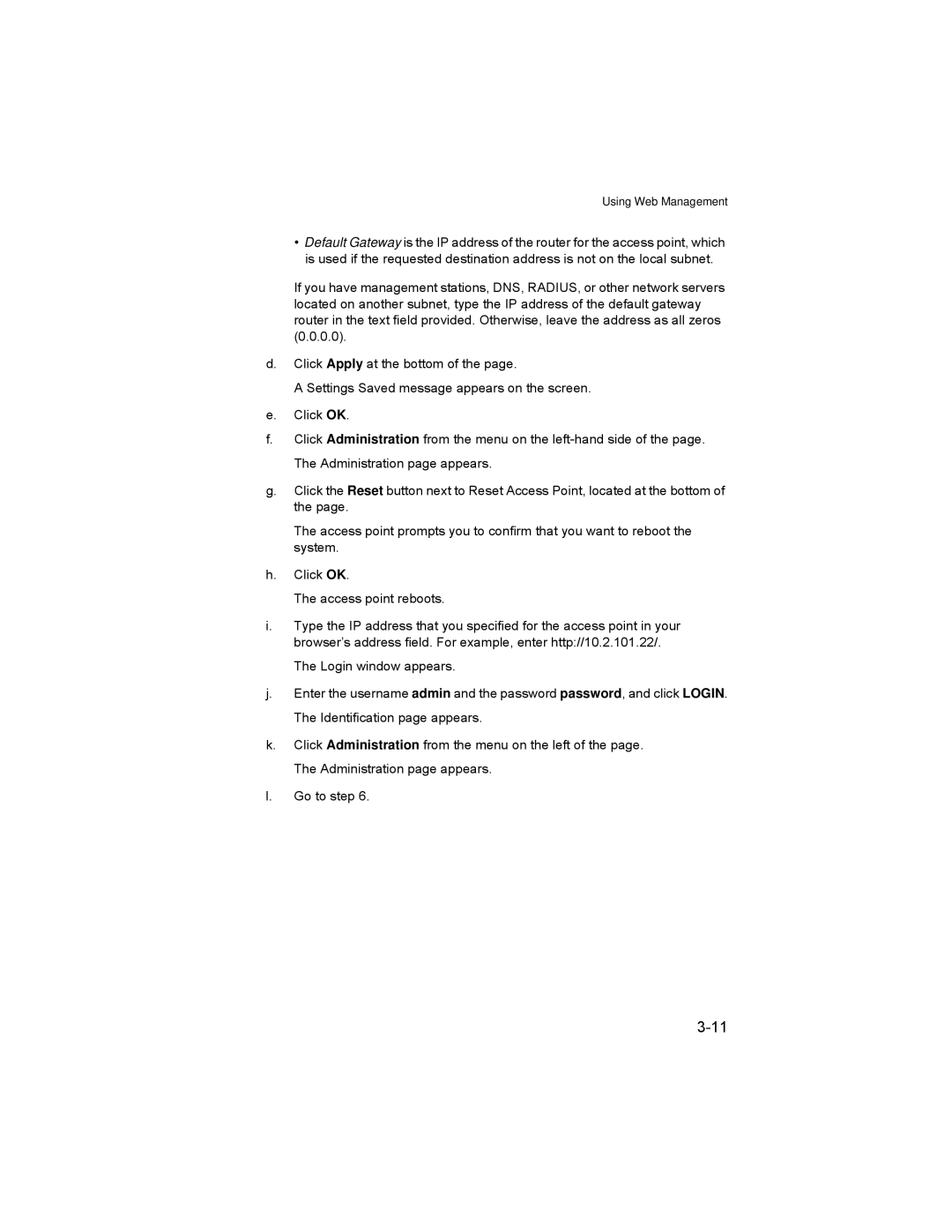 Enterasys Networks RBT-4102 manual Using Web Management 