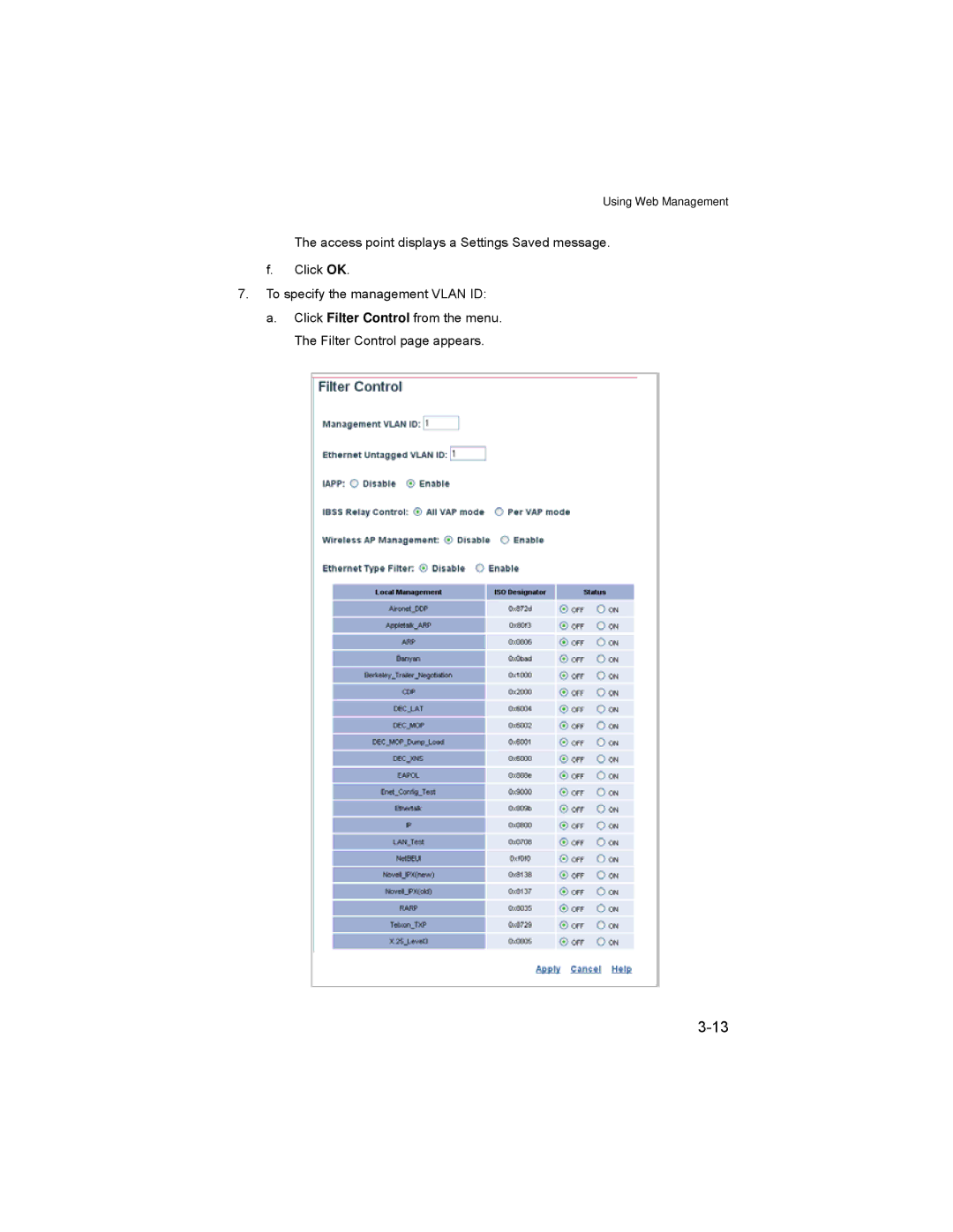 Enterasys Networks RBT-4102 manual Using Web Management 