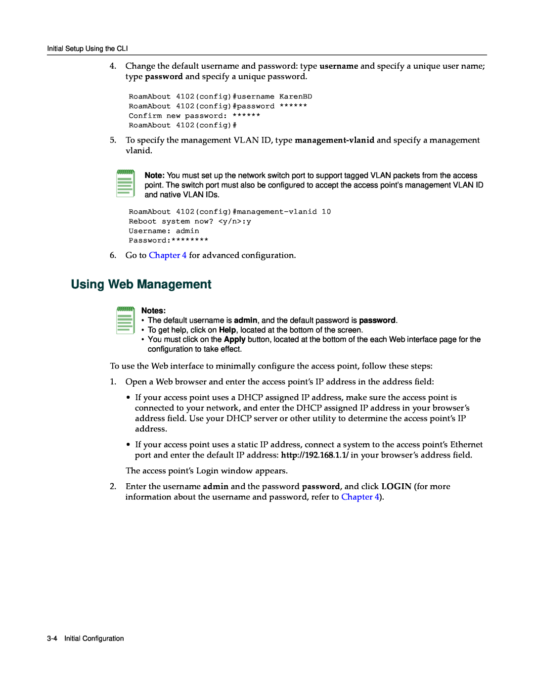 Enterasys Networks RBT-4102 manual Using Web Management 
