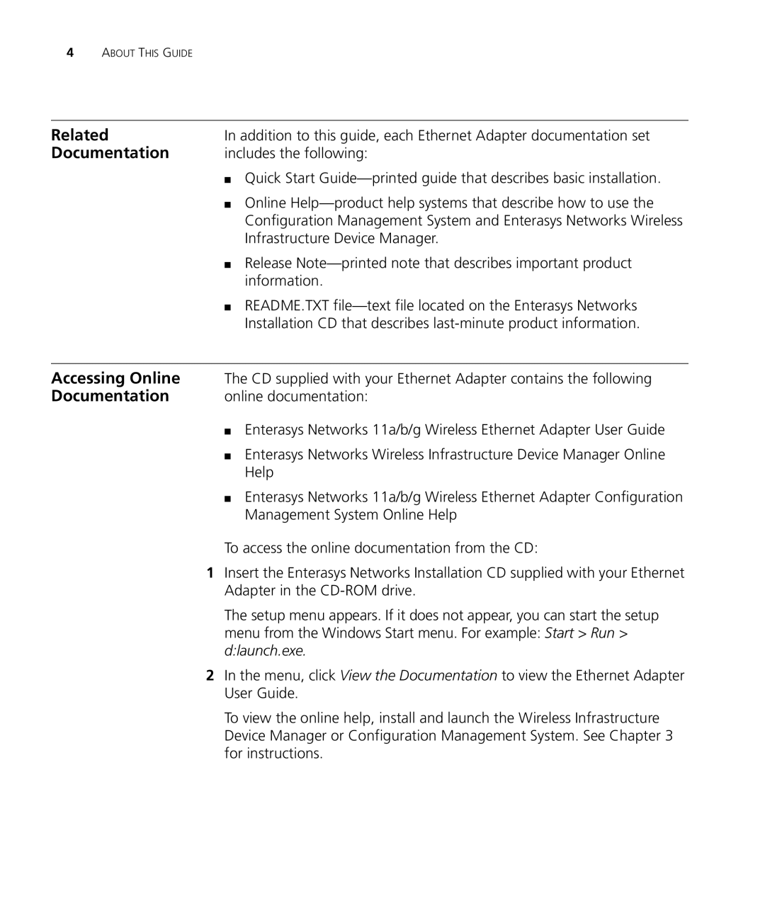 Enterasys Networks RBTSA-AA, RBTSA-AB manual Related, Documentation, Accessing Online 