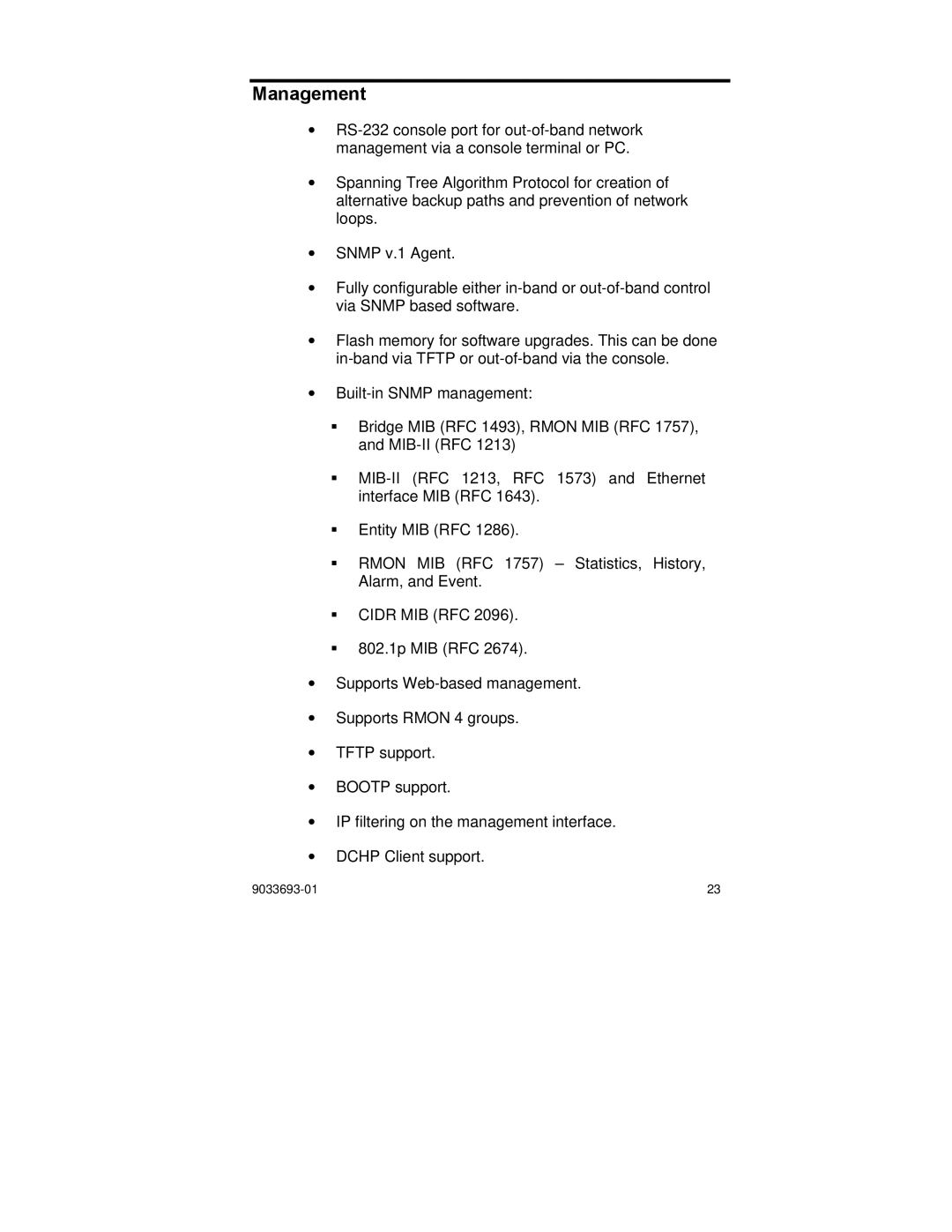 Enterasys Networks VH-2402-L3 manual Management 