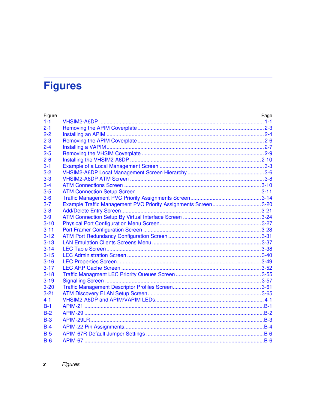 Enterasys Networks VHSIM2-A6DP manual Figures 