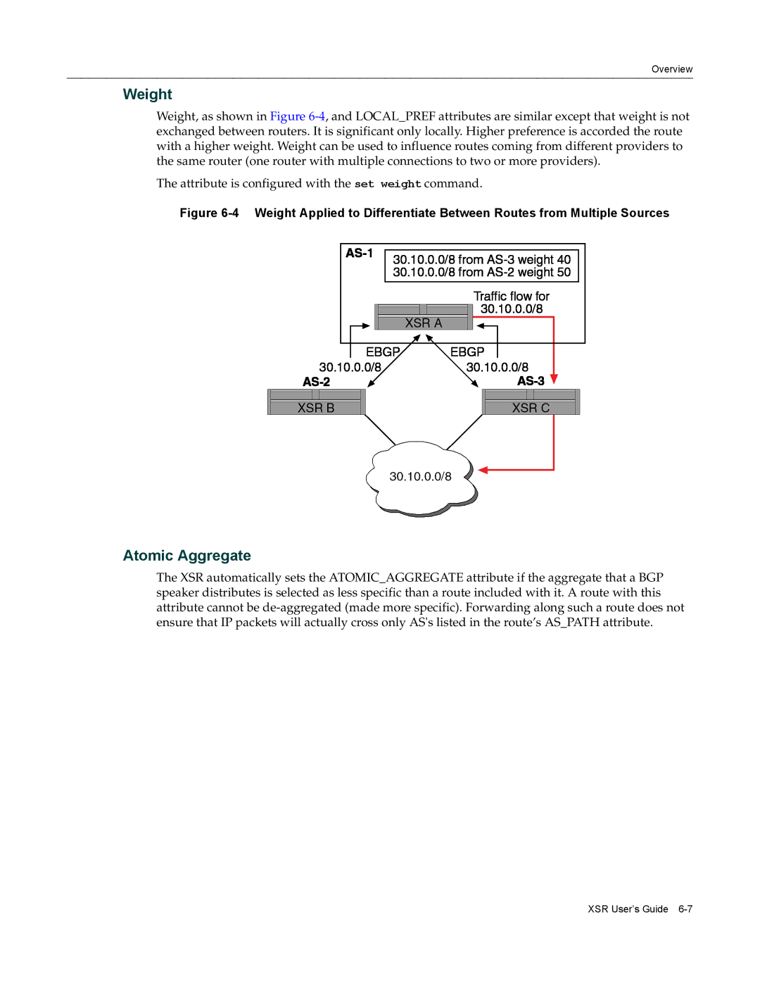 Enterasys Networks X-PeditionTM manual Weight, Atomic Aggregate 