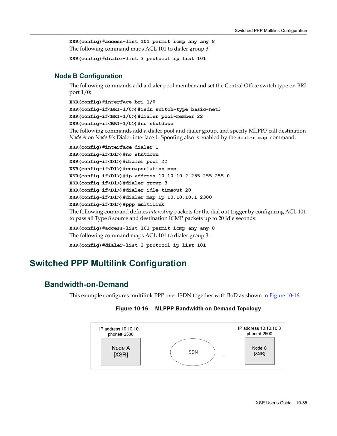 Enterasys Networks X-PeditionTM manual Switched PPP Multilink Configuration, Bandwidth-on-Demand 