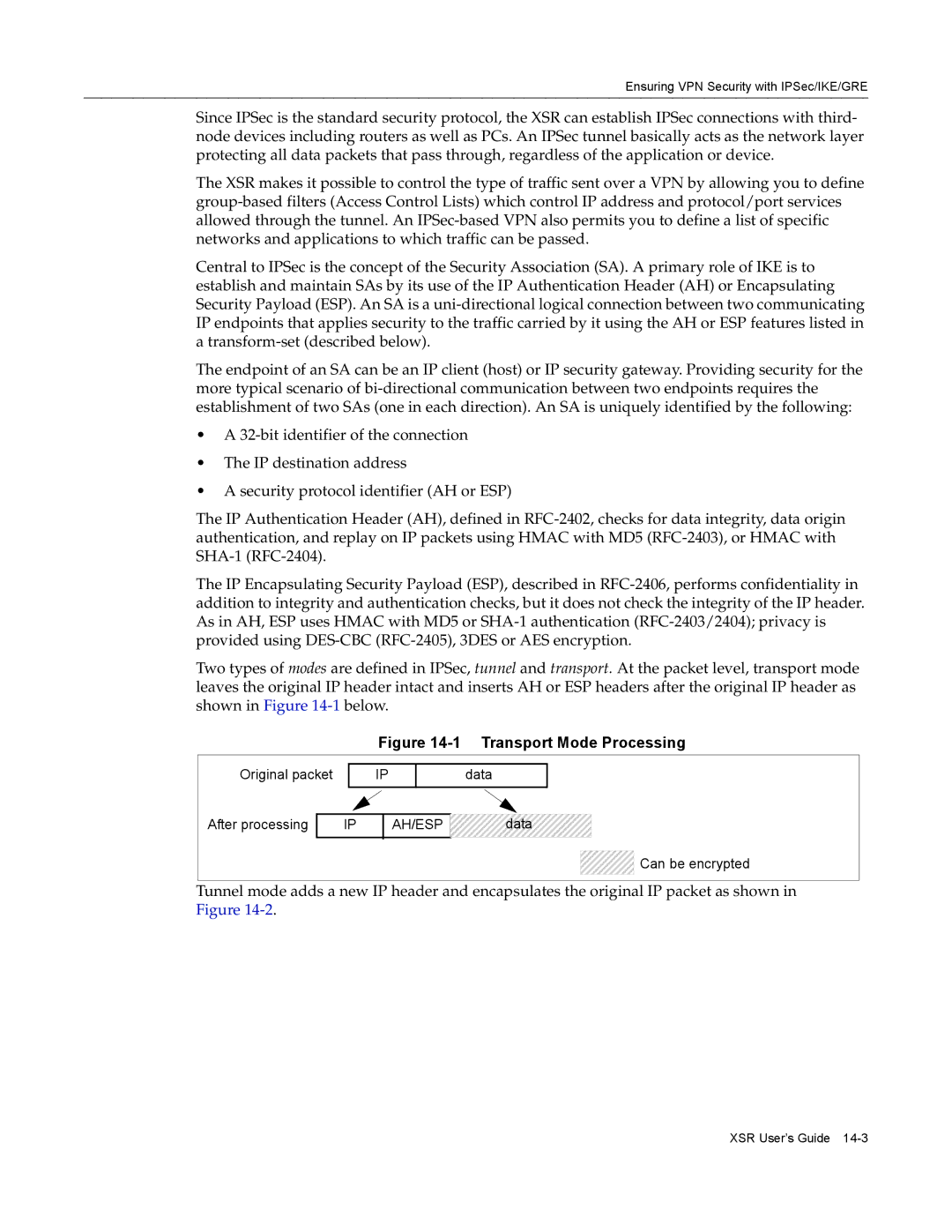 Enterasys Networks X-PeditionTM manual Transport Mode Processing 