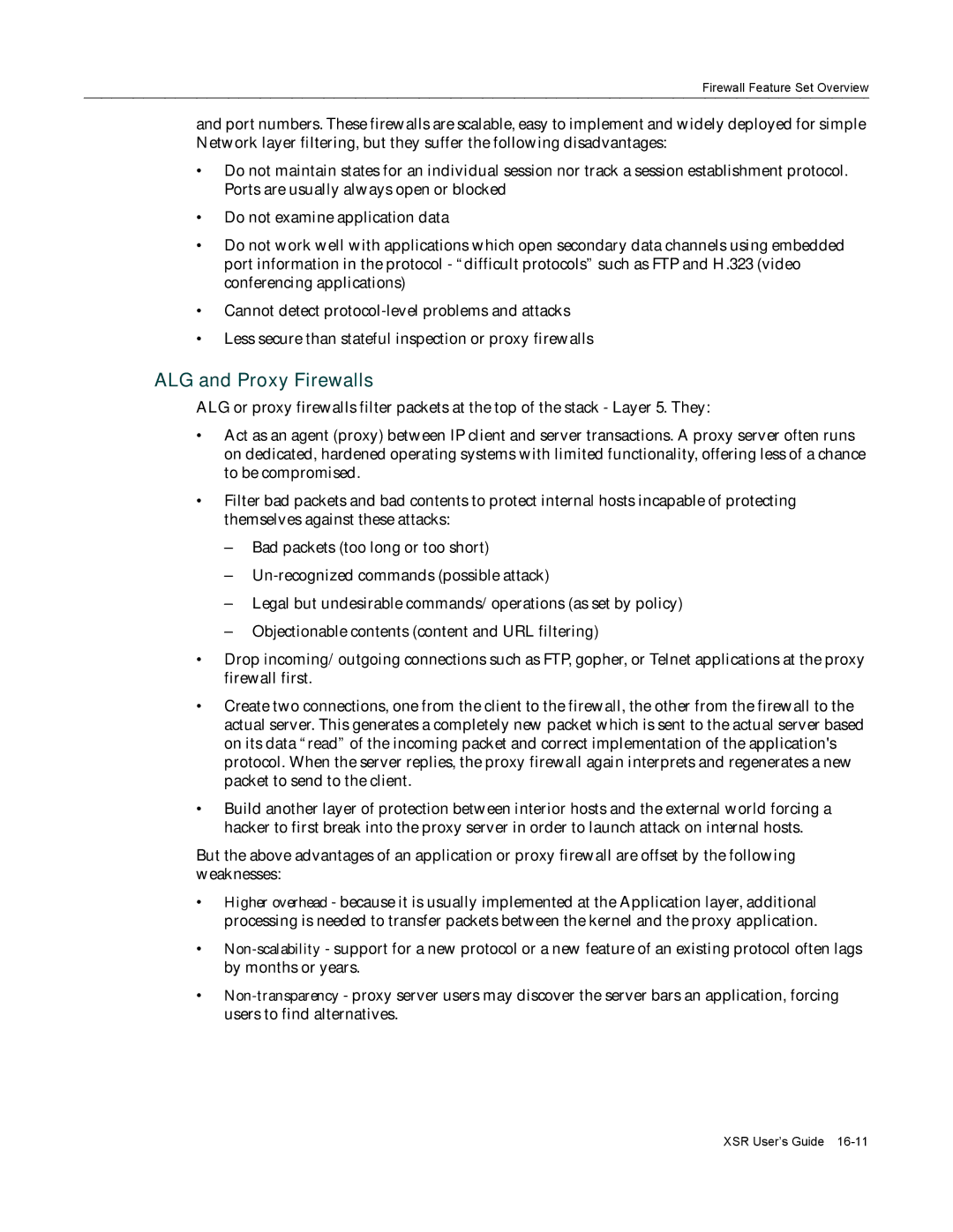 Enterasys Networks X-PeditionTM manual ALG and Proxy Firewalls 