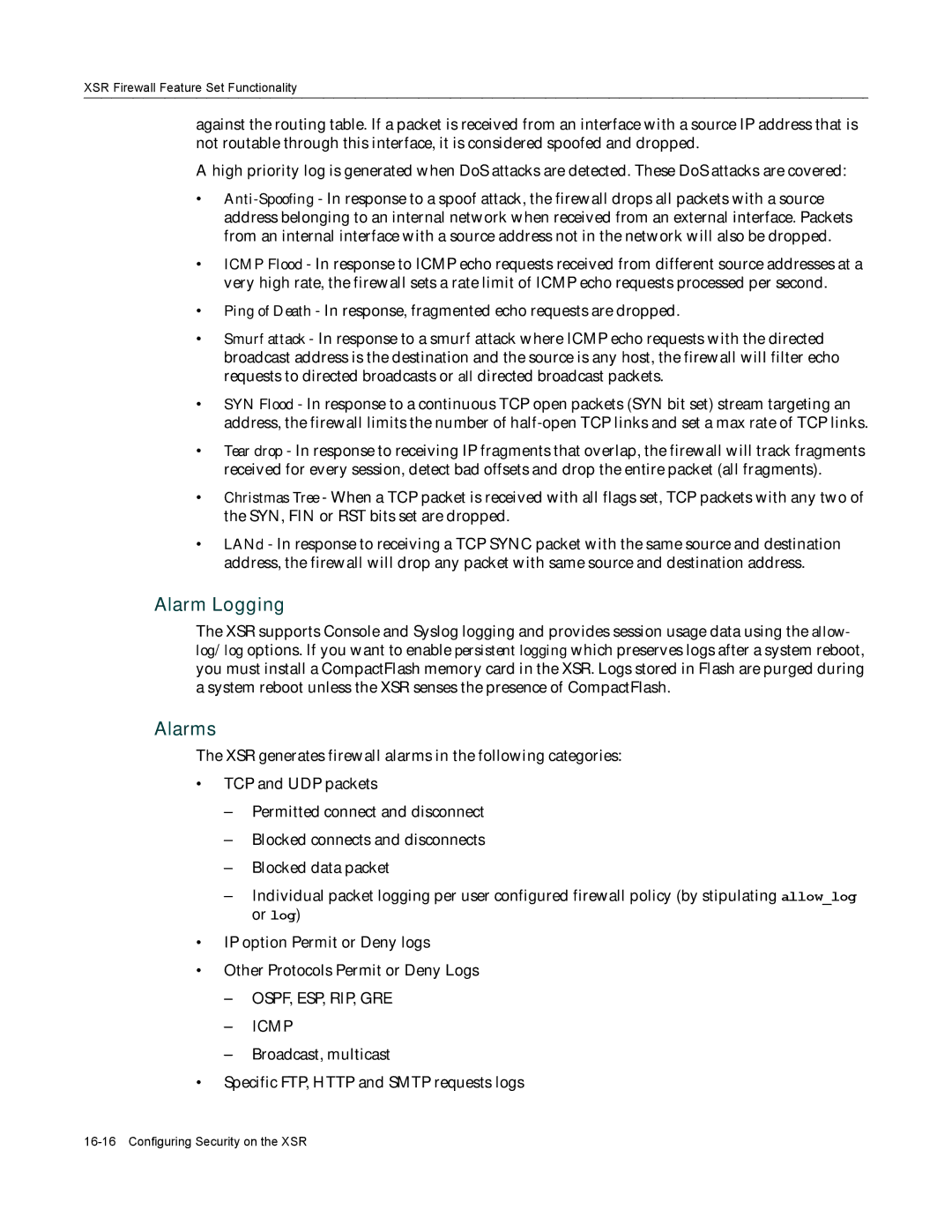 Enterasys Networks X-PeditionTM manual Alarm Logging, Alarms 