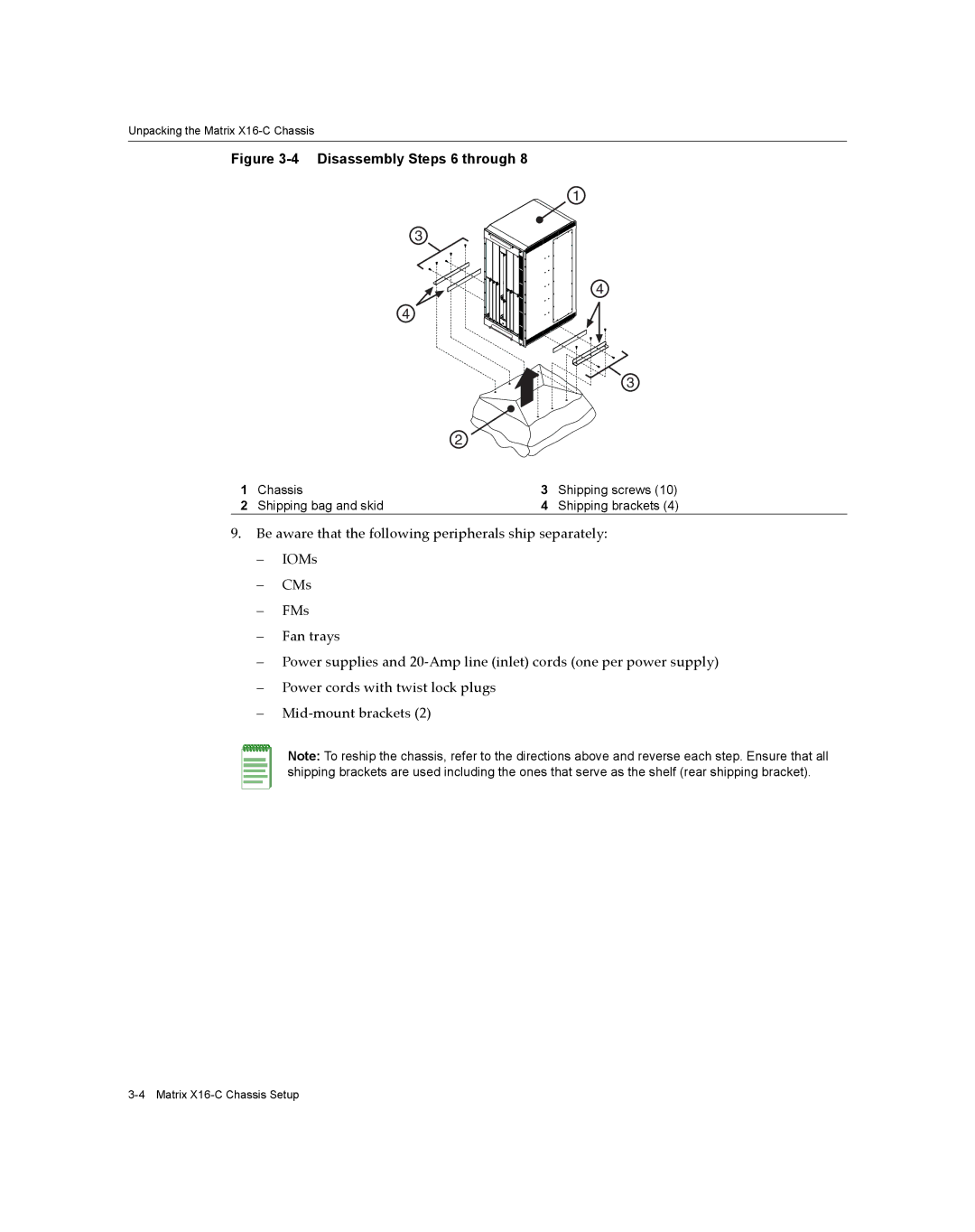 Enterasys Networks X16-C manual Disassembly Steps 6 through 