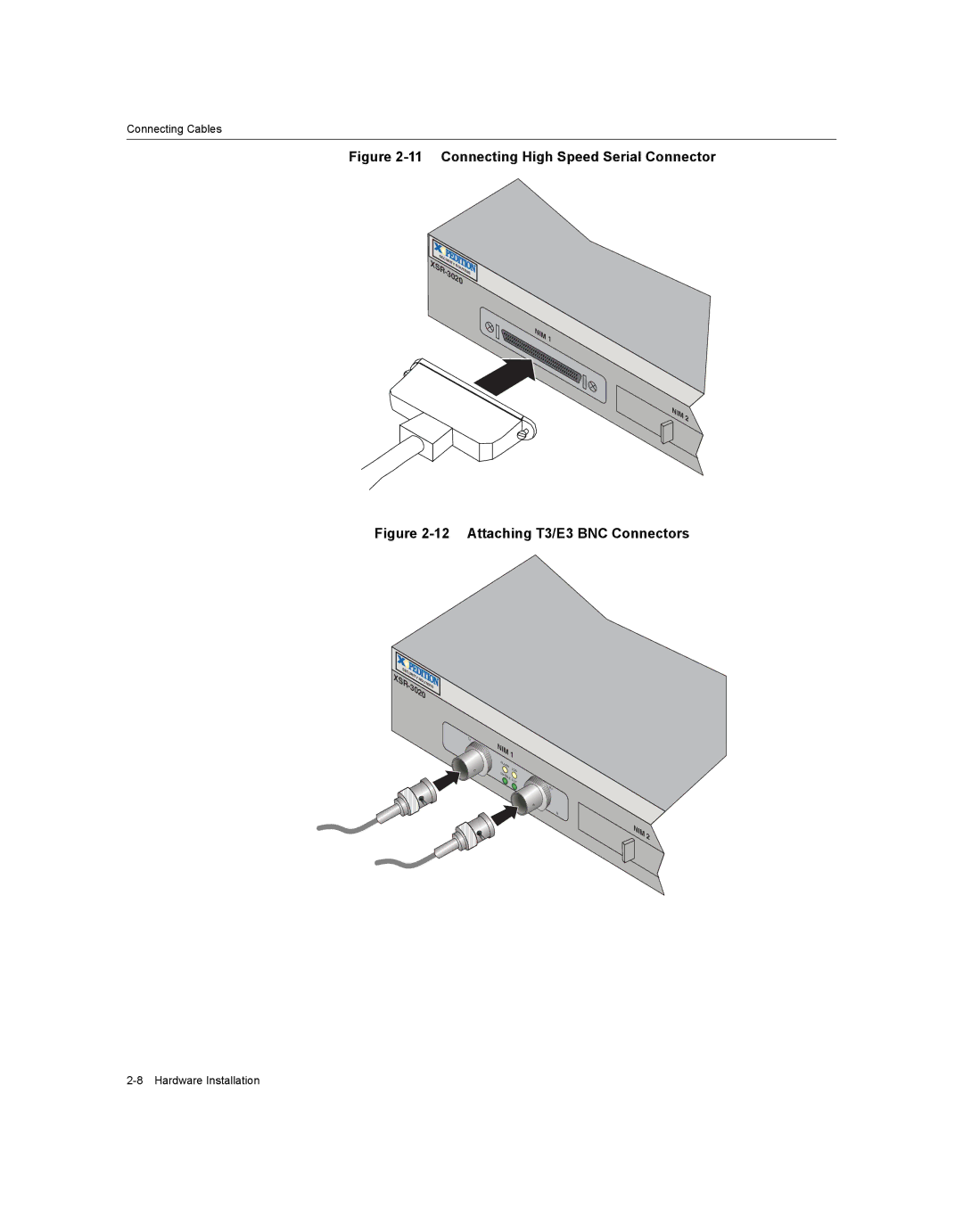 Enterasys Networks XSR-3020 manual Connecting High Speed Serial Connector 