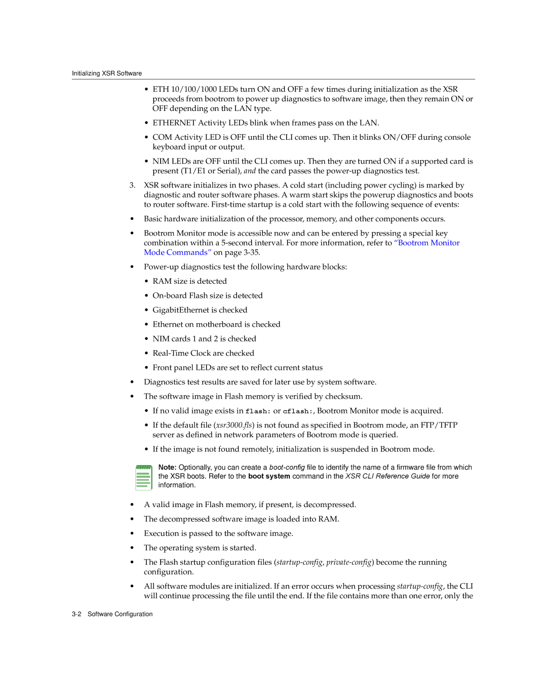 Enterasys Networks XSR-3020 manual Initializing XSR Software 