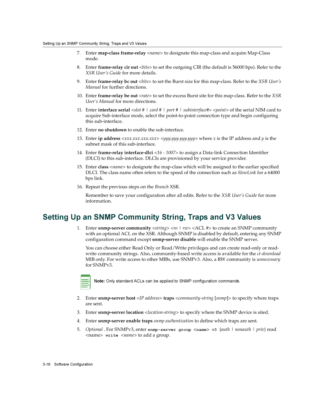 Enterasys Networks XSR-3020 manual Setting Up an Snmp Community String, Traps and V3 Values 