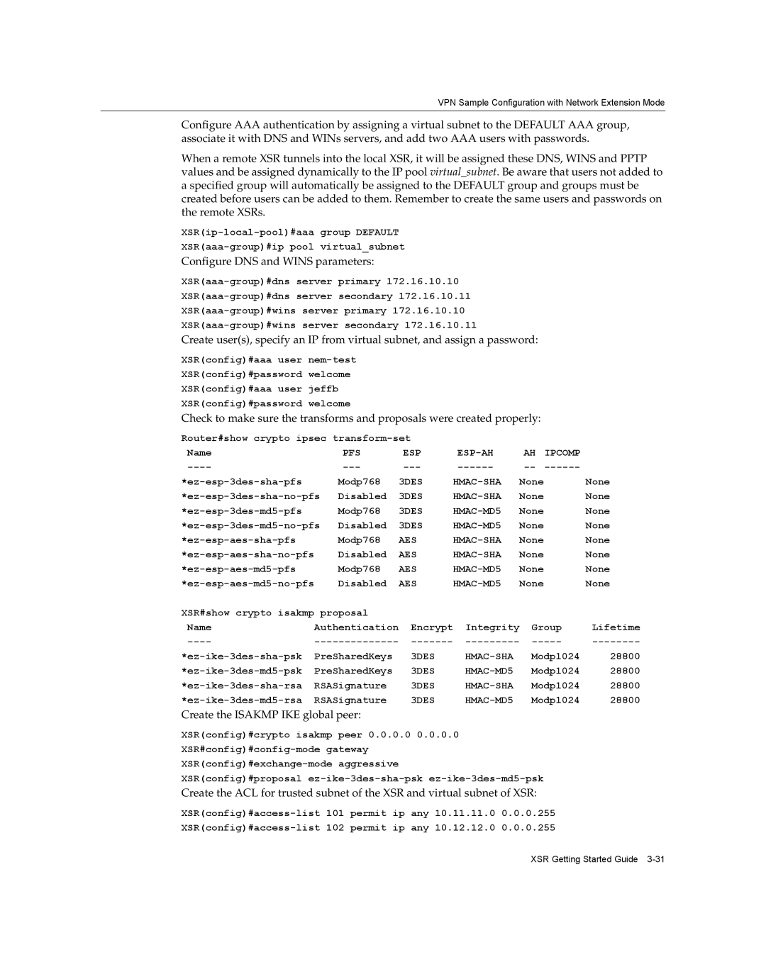 Enterasys Networks XSR-3020 manual Create the Isakmp IKE global peer 