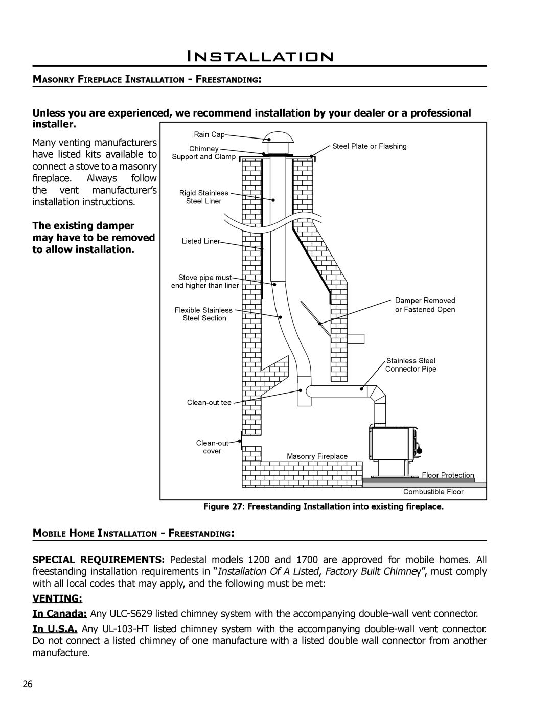 Enviro 1700, 1200 owner manual Venting 