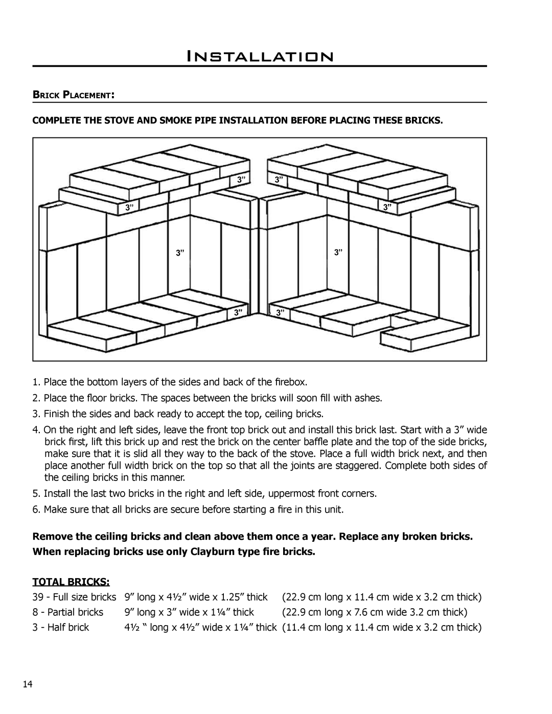 Enviro 2100 owner manual Total Bricks 