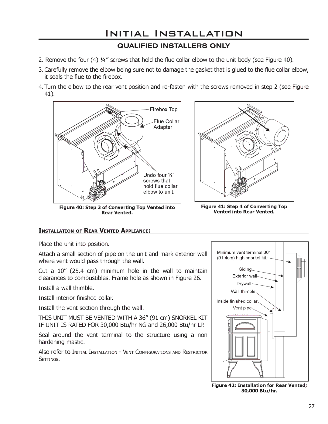 Enviro 50-1033 owner manual Firebox Top 