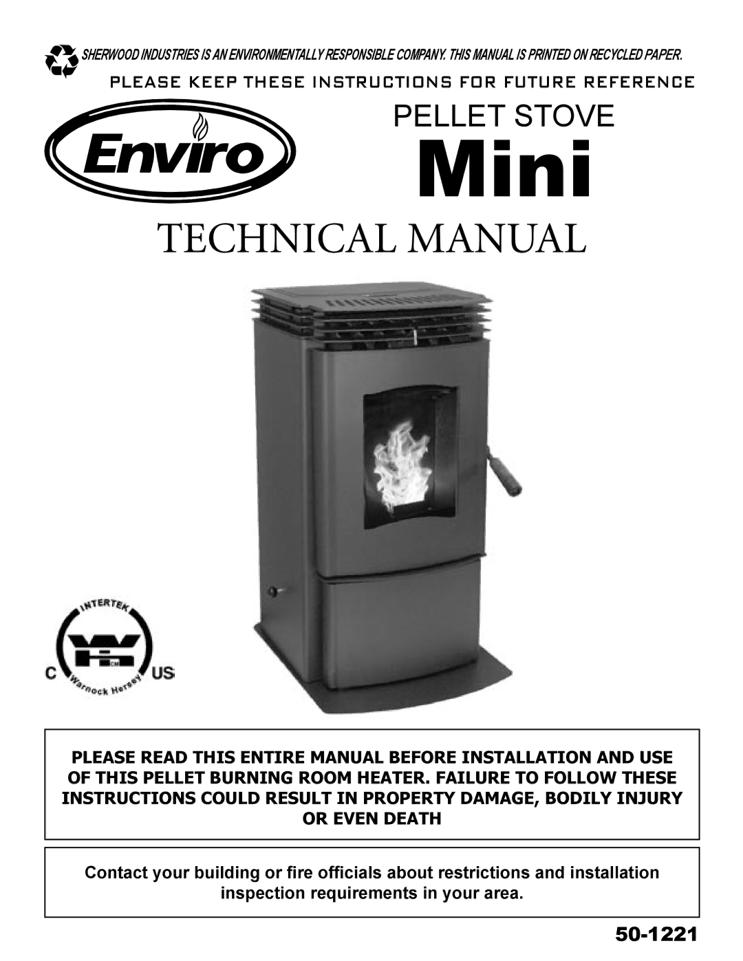 Enviro 50-1221 technical manual Mini 