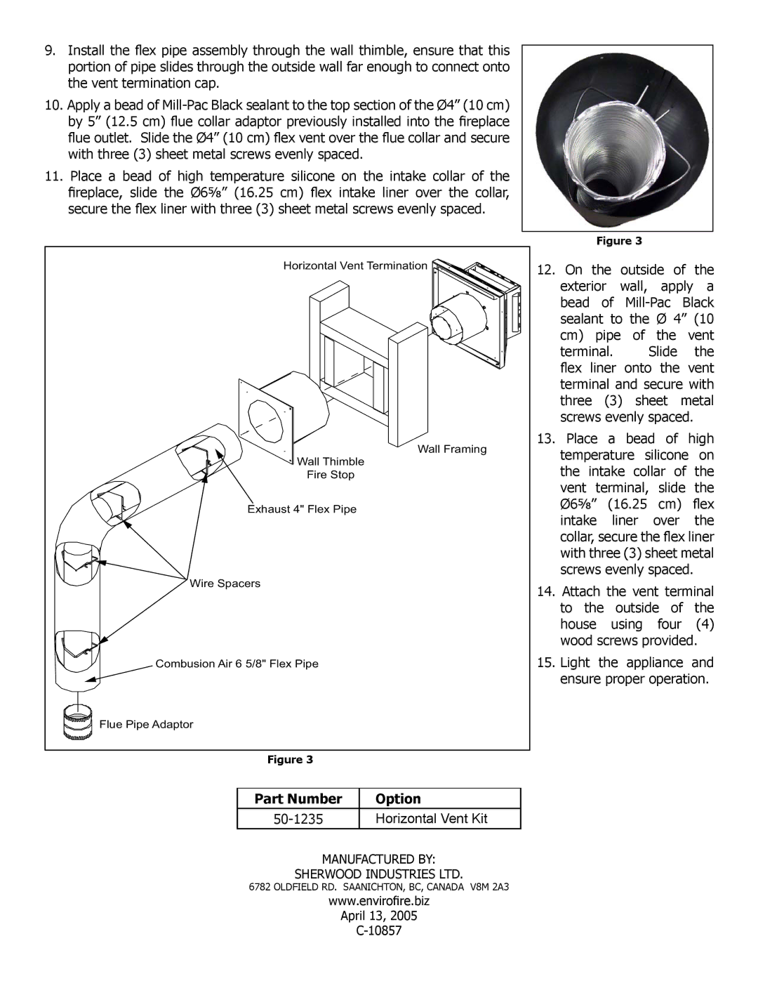 Enviro installation instructions Part Number Option 50-1235 