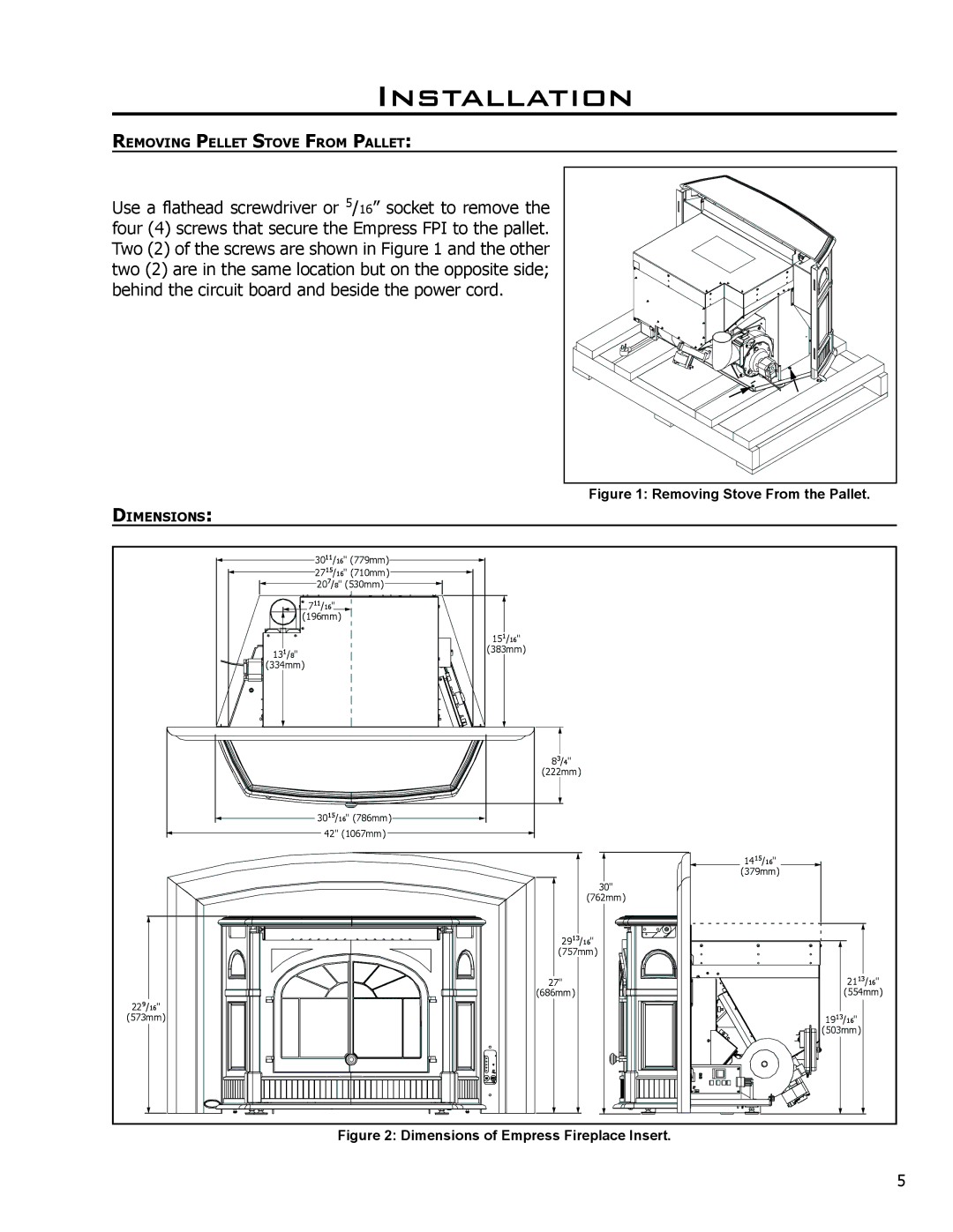 Enviro 50-1386 technical manual Installation, Dimensions 