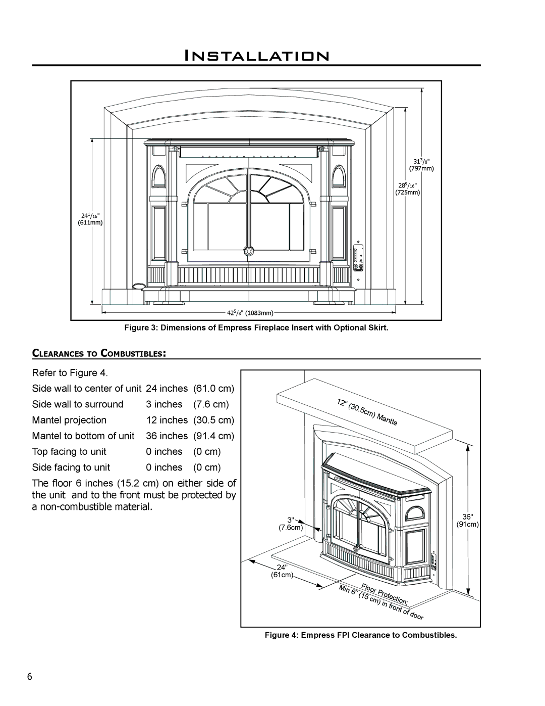 Enviro 50-1386 technical manual Refer to Figure Side wall to center of unit Inches 