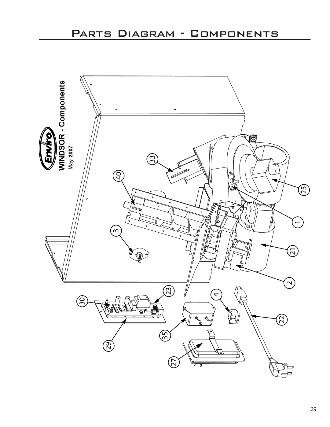 Enviro 50-1578 technical manual Components 