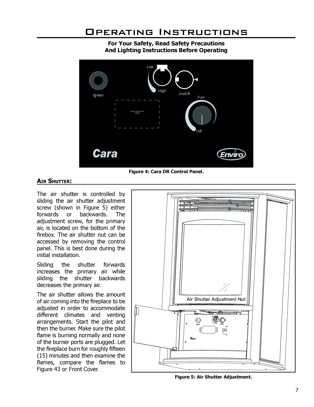 Enviro 50-1628 owner manual Cara 