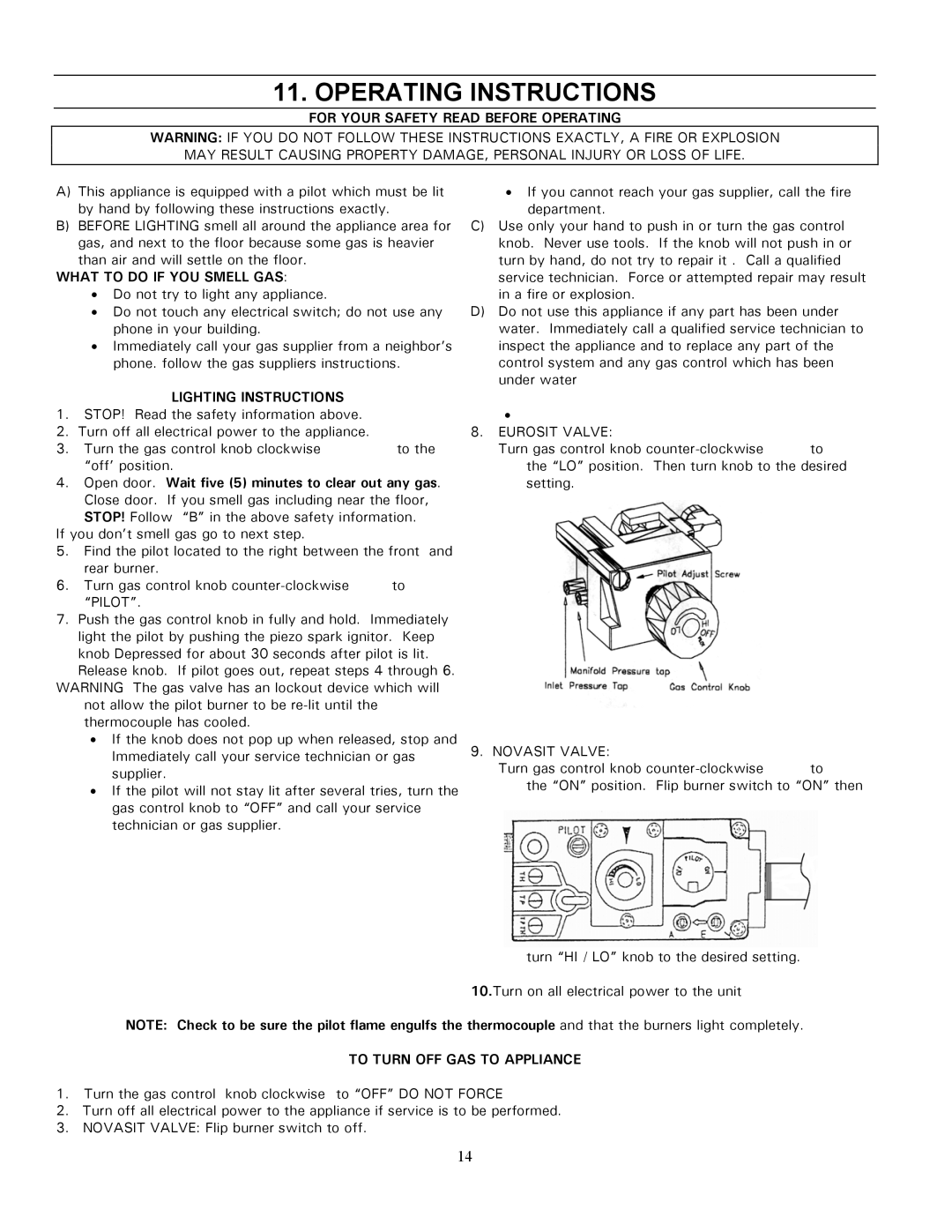 Enviro 828 BV. FS, 828 BV. INS owner manual Operating Instructions, For Your Safety Read Before Operating 