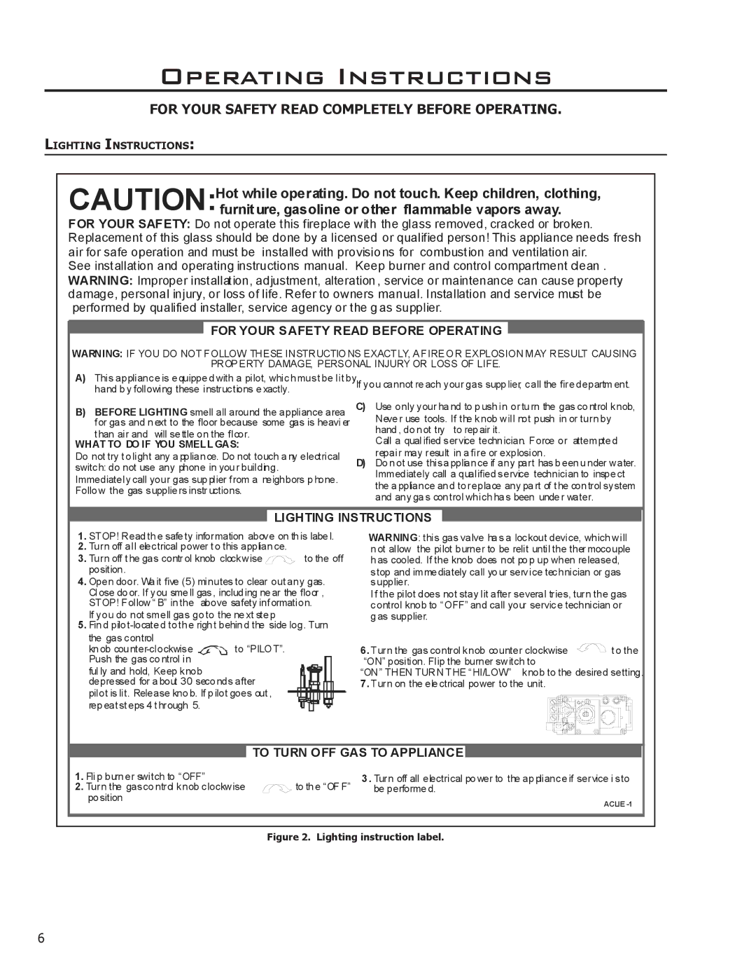 Enviro Ascot owner manual Operating Instructions, For Your Safety Read Completely Before Operating 