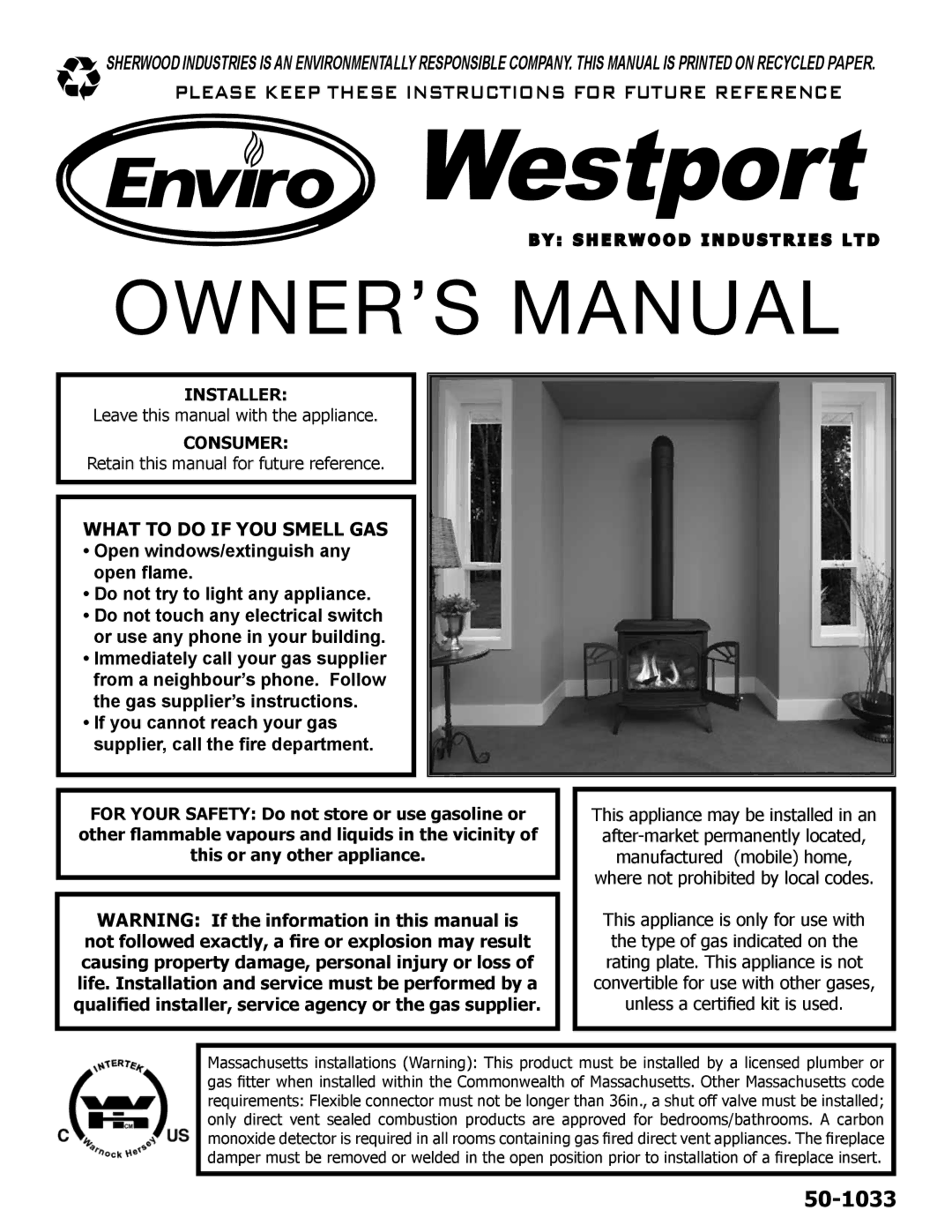 Enviro C-11290, C-10381 owner manual Installer, Consumer 