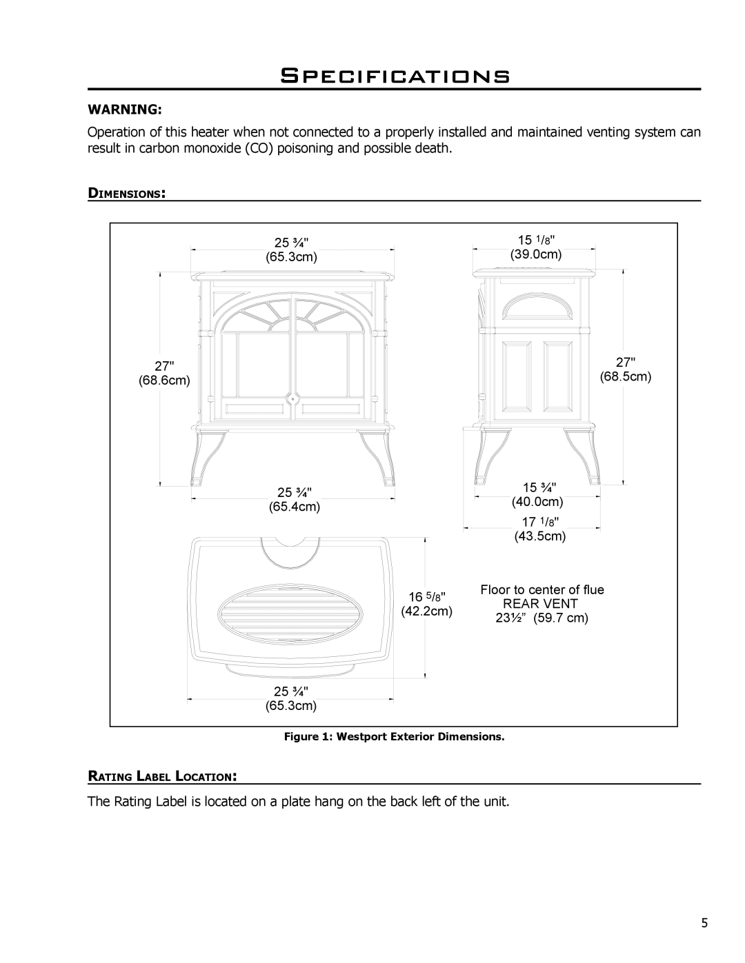 Enviro C-11290, C-10381 owner manual Specifications, Westport Exterior Dimensions 