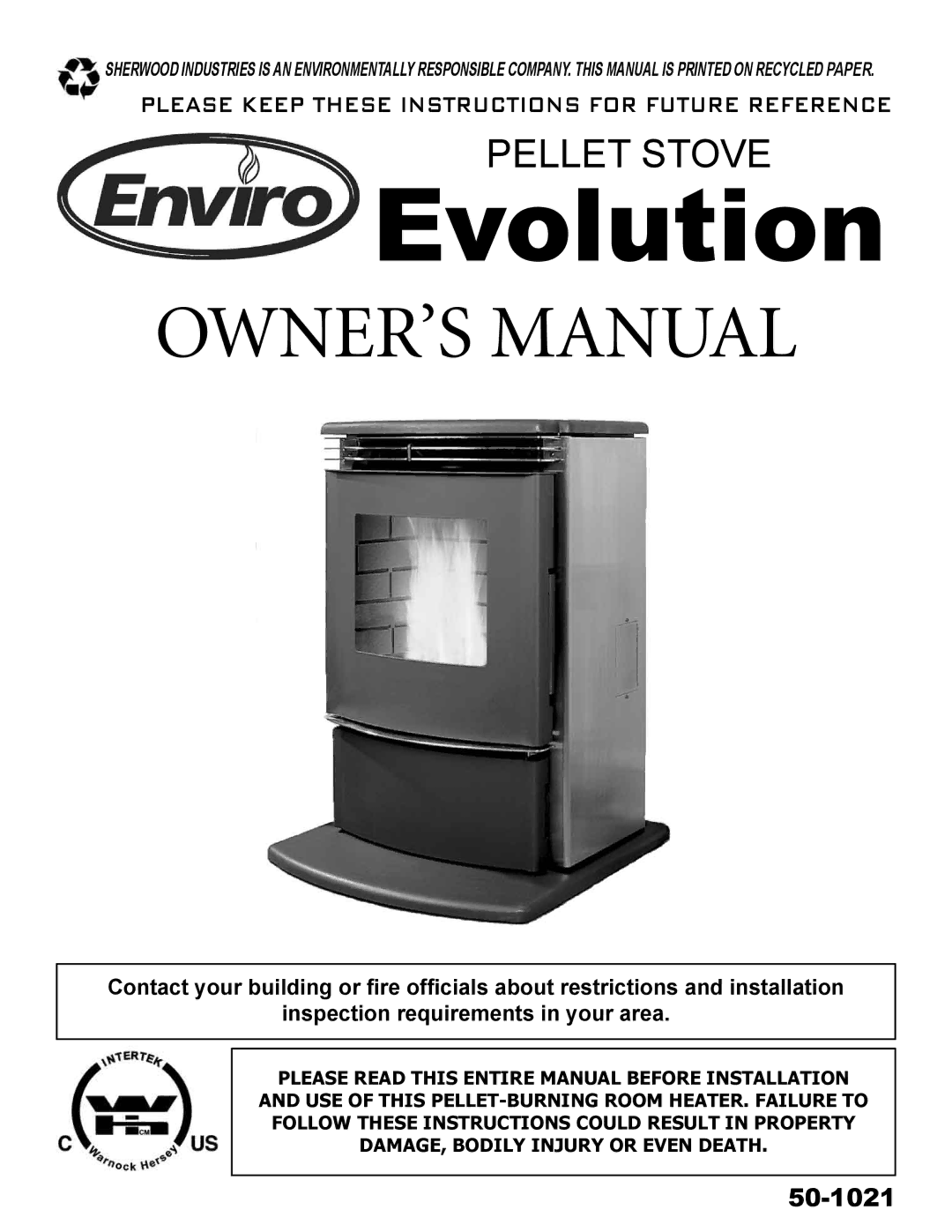 Enviro C-10608 owner manual Evolution 