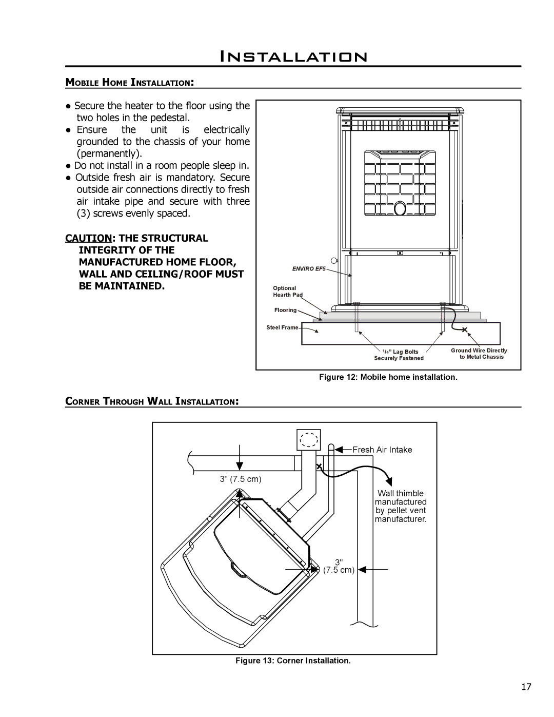 Enviro C-10608 owner manual Fresh Air Intake 