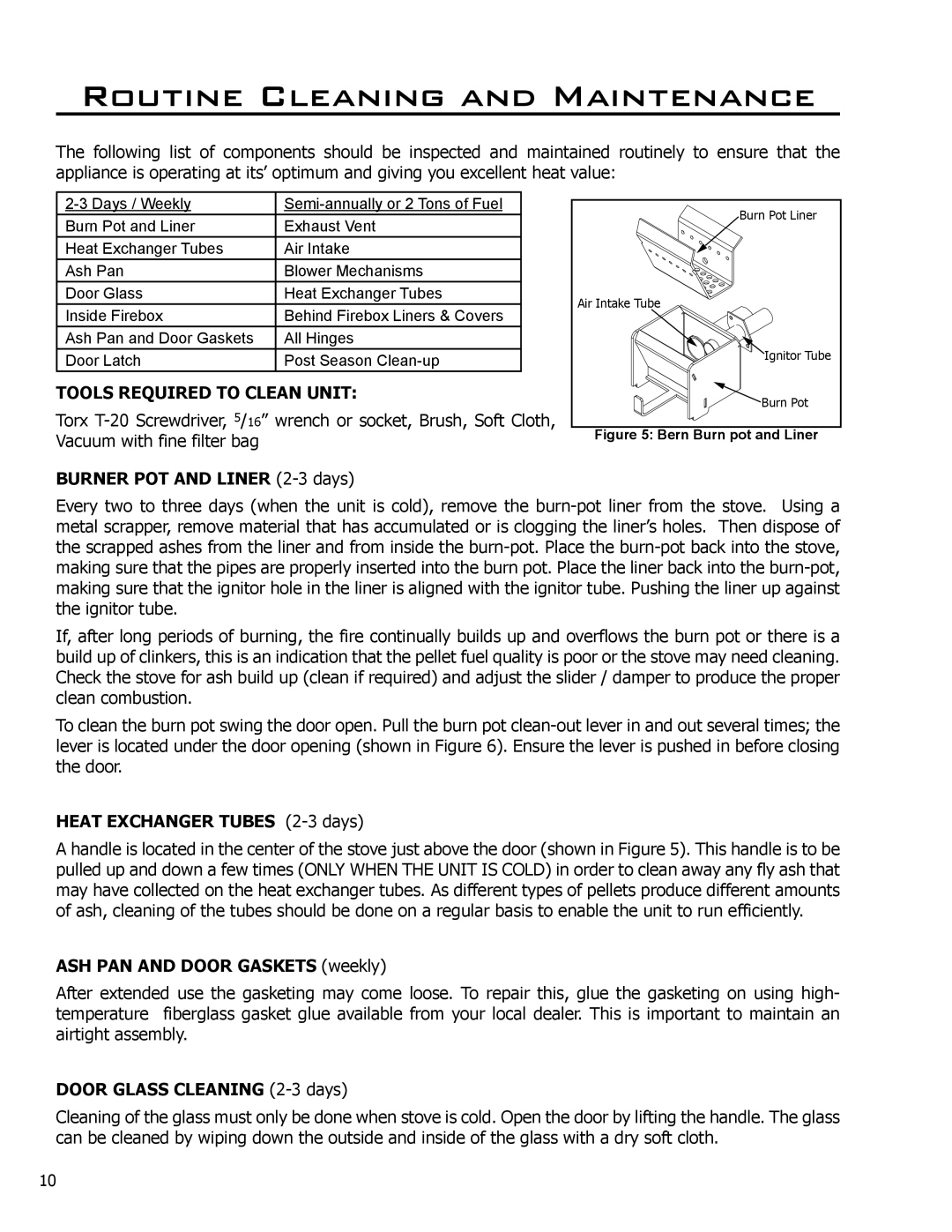 Enviro C-10629 owner manual Routine Cleaning and Maintenance, Tools Required to Clean Unit 