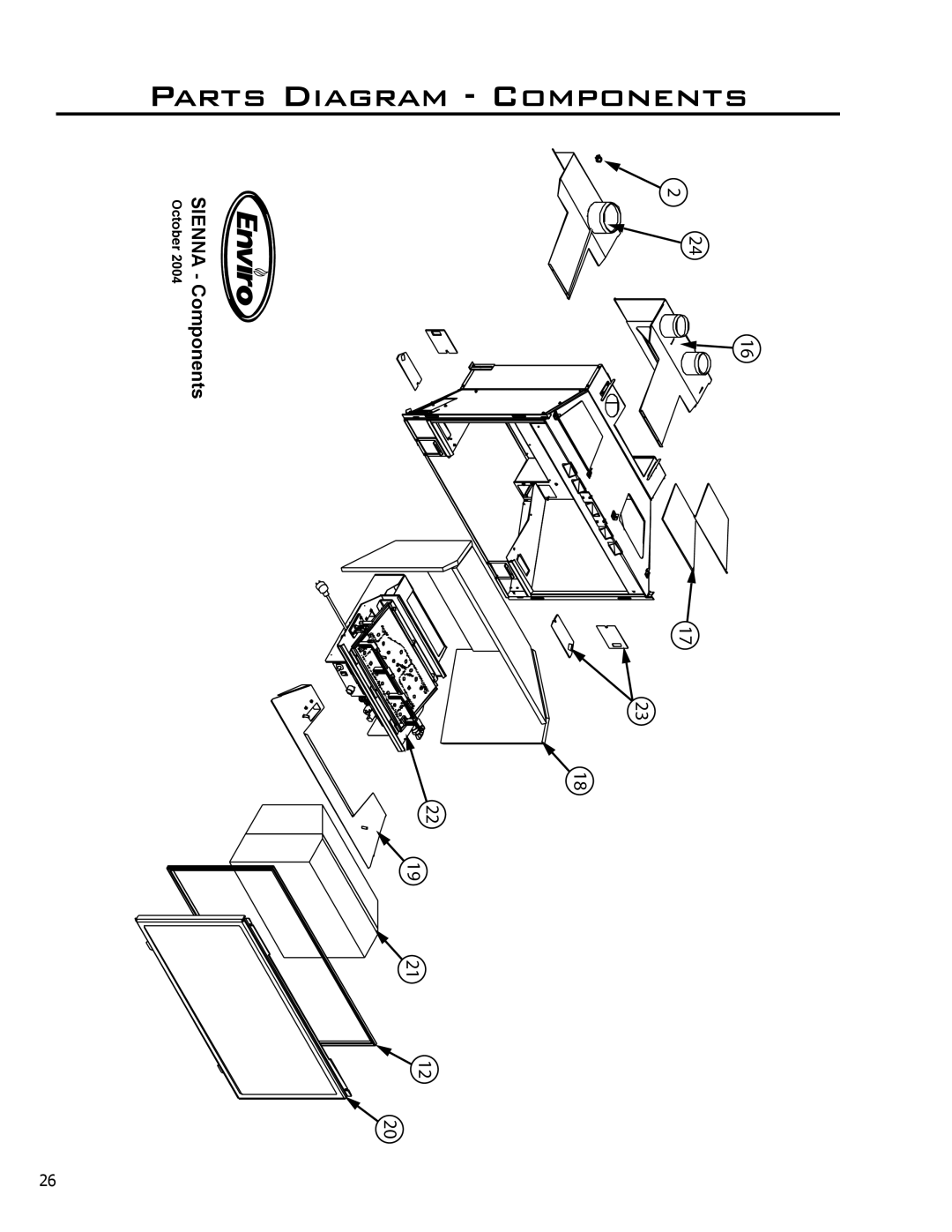 Enviro C-10637, 50-1096 owner manual ComponentsDiagramParts 