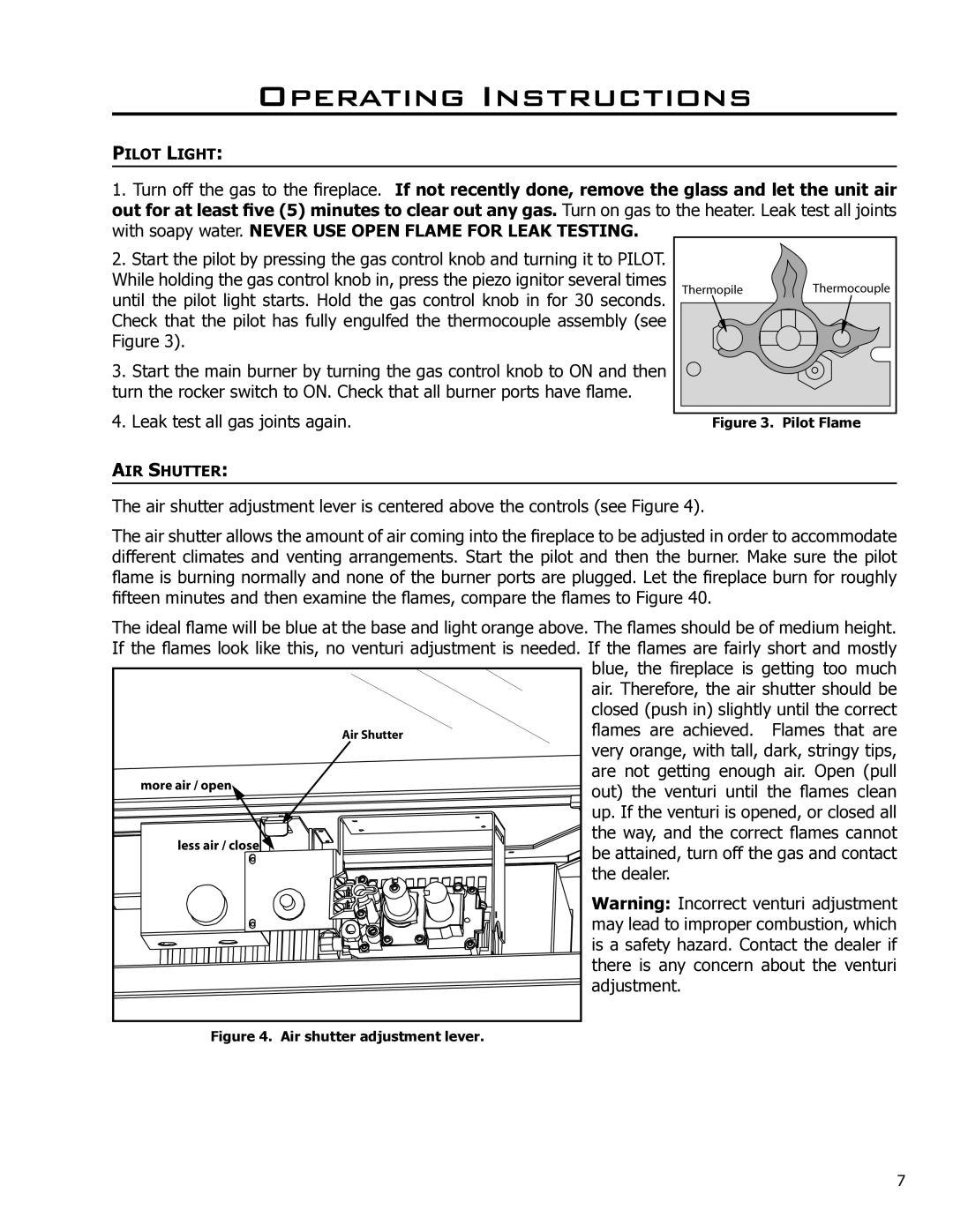 Enviro 50-927, C-10791 owner manual Blue, the fireplace is getting too much 