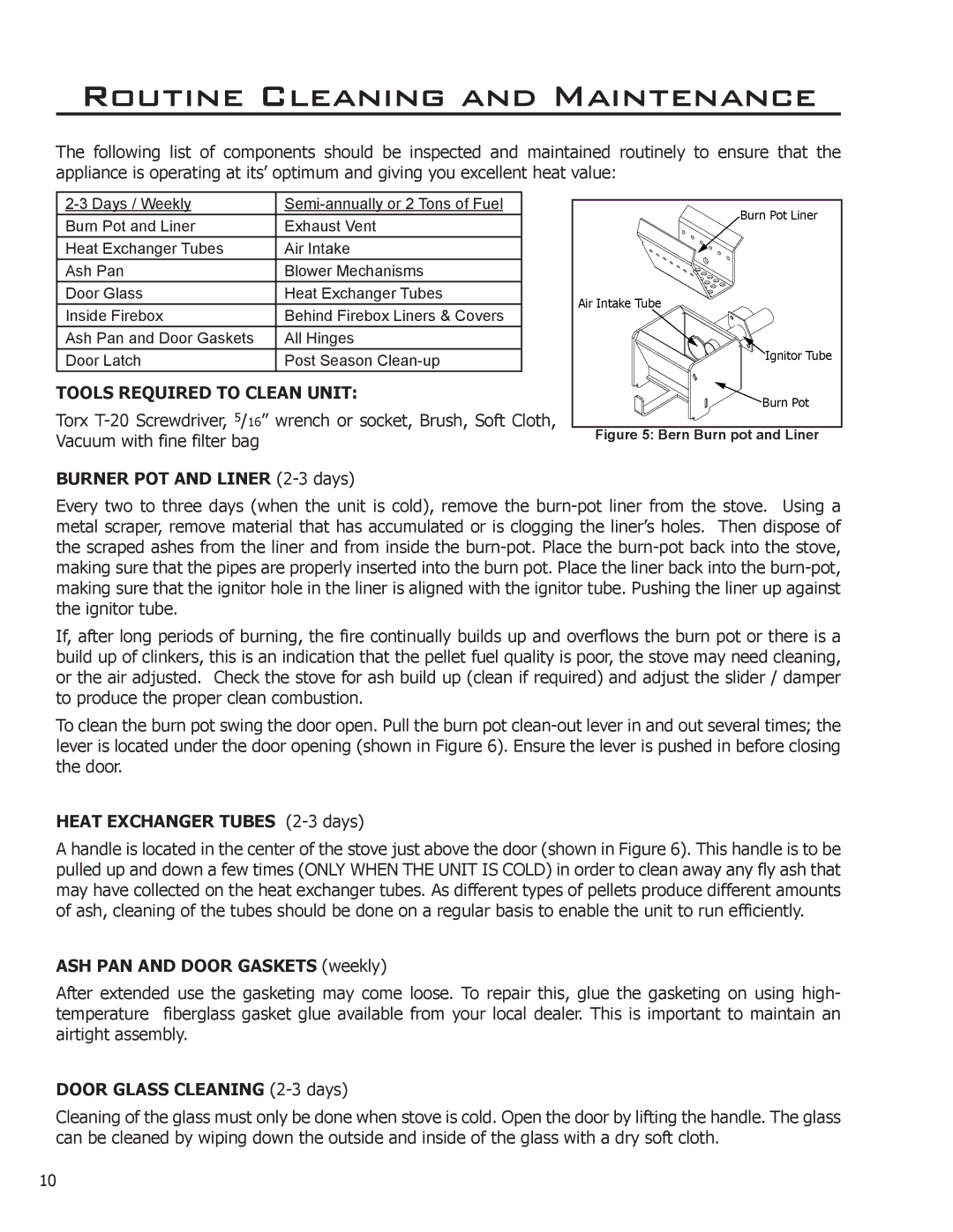 Enviro C-10792, 50-1220 owner manual Routine Cleaning and Maintenance, Tools Required to Clean Unit 