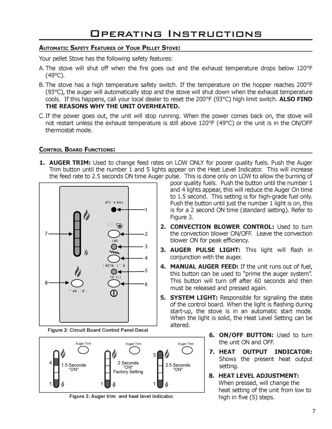 Enviro 50-1220, C-10792 Operating Instructions, Reasons WHY the Unit Overheated, Heat Output, Heat Level Adjustment 