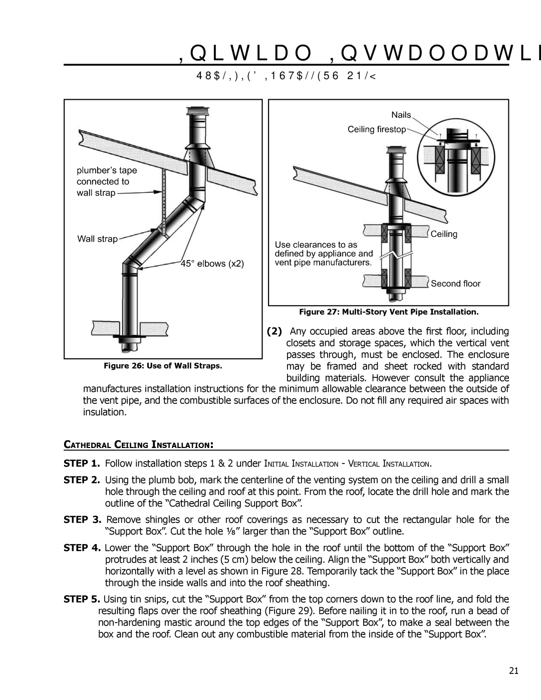 Enviro C-10794 owner manual Multi-Story Vent Pipe Installation 