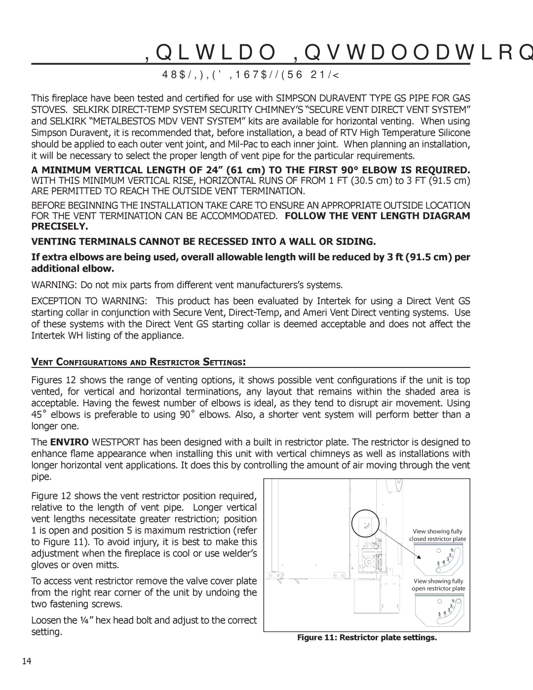 Enviro C-10914 owner manual Are Permitted to Reach the Outside Vent Termination 