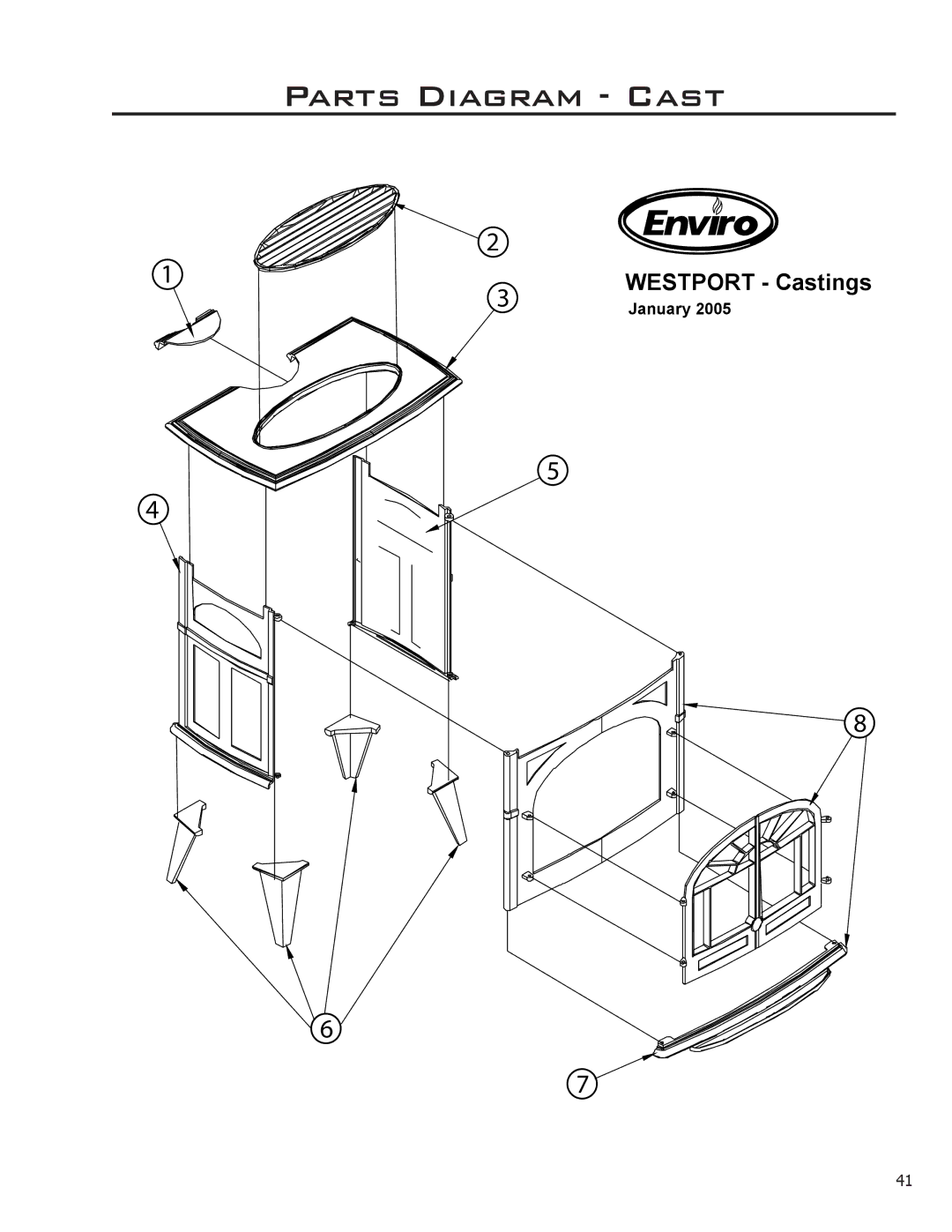 Enviro C-10914 owner manual Parts Diagram Cast 