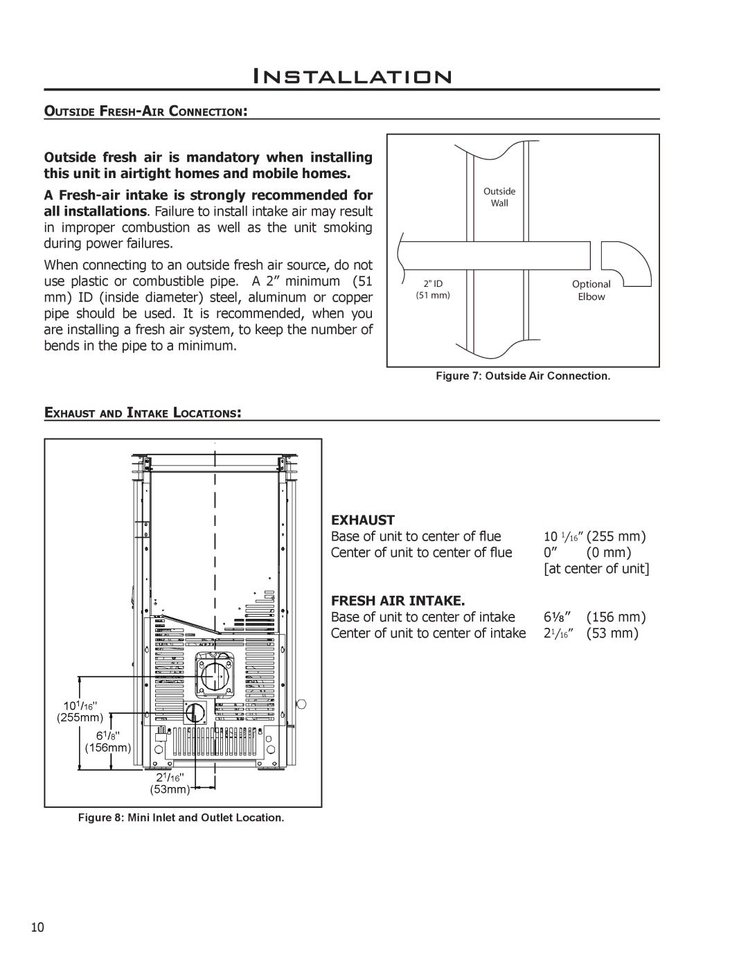 Enviro C-11150 technical manual Fresh AIR Intake 