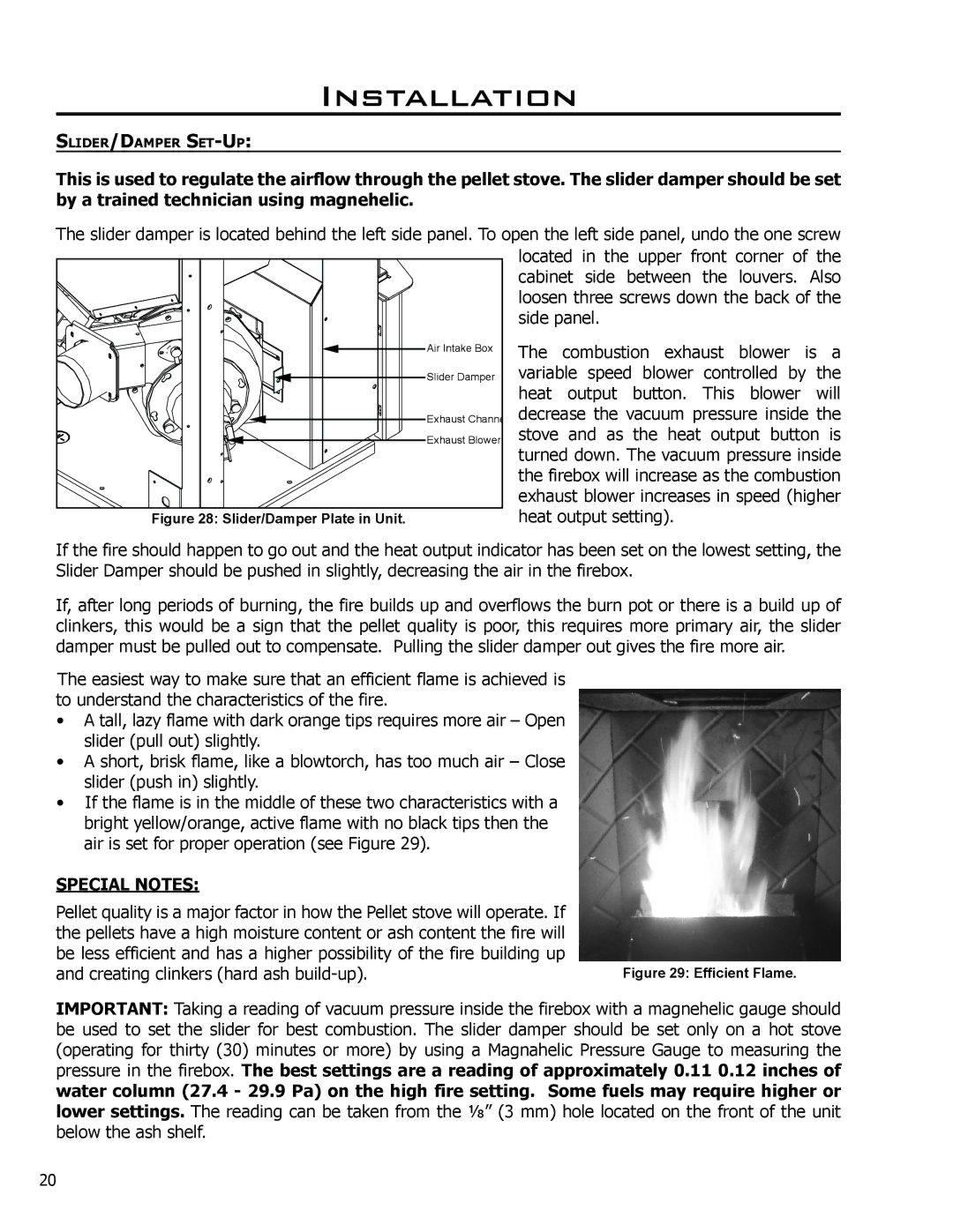 Enviro C-11150 technical manual Special Notes 