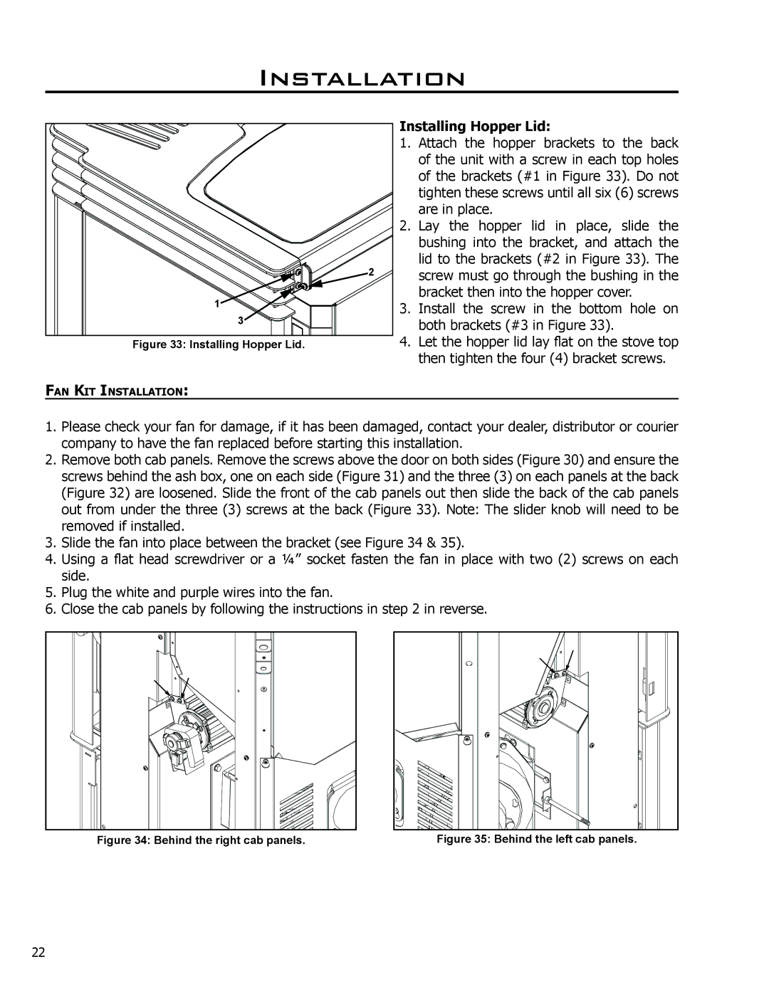 Enviro C-11150 technical manual Installing Hopper Lid 