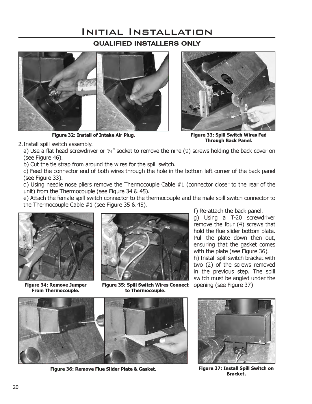 Enviro 50-1472, C-11253, C-11102 owner manual Install of Intake Air Plug 